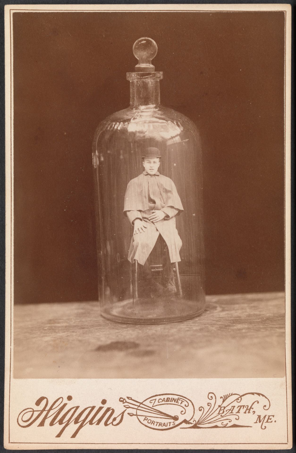 [Man in Bottle] by John C. Higgins