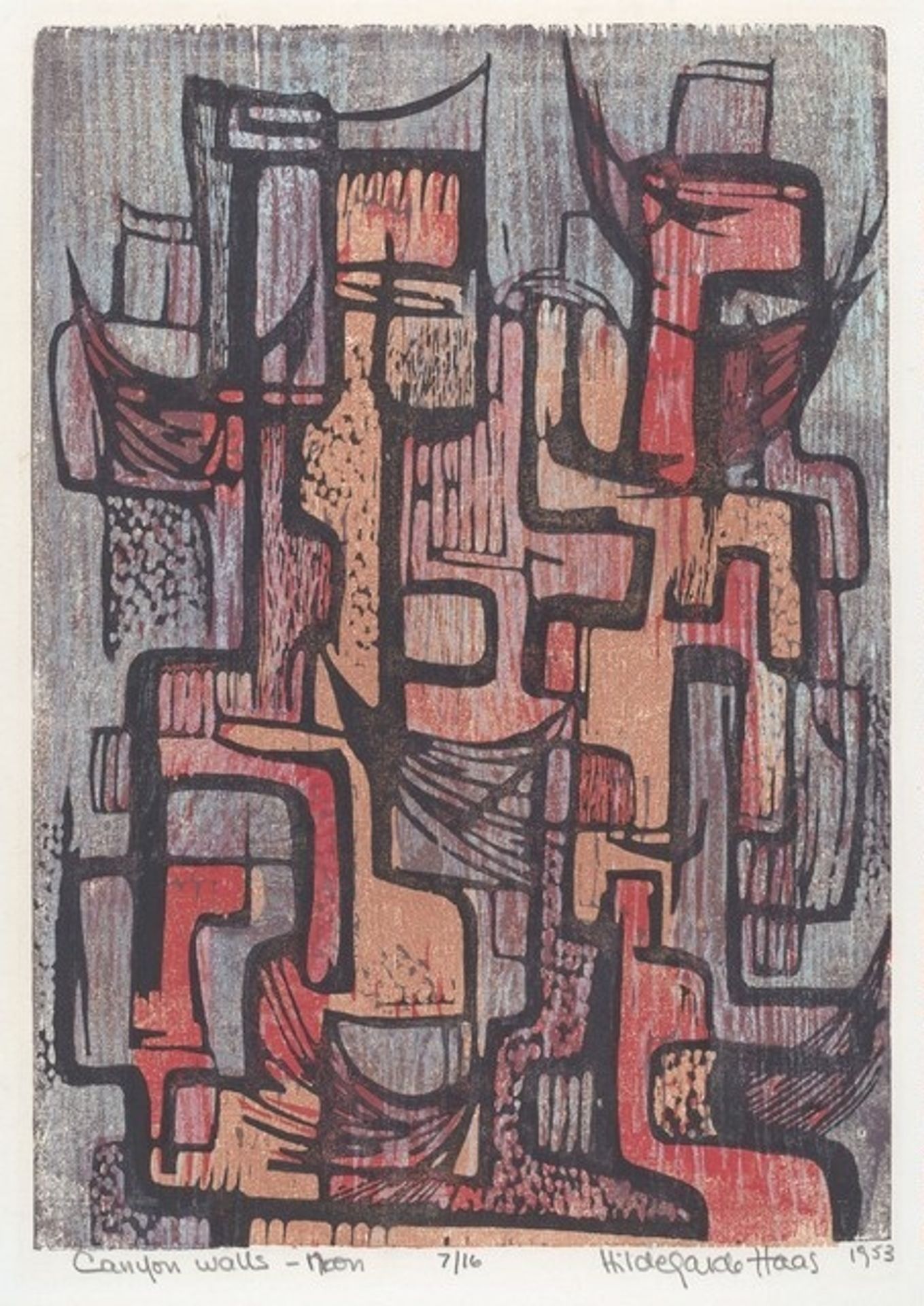Canyon Walls - Noon by Hildegarde Haas