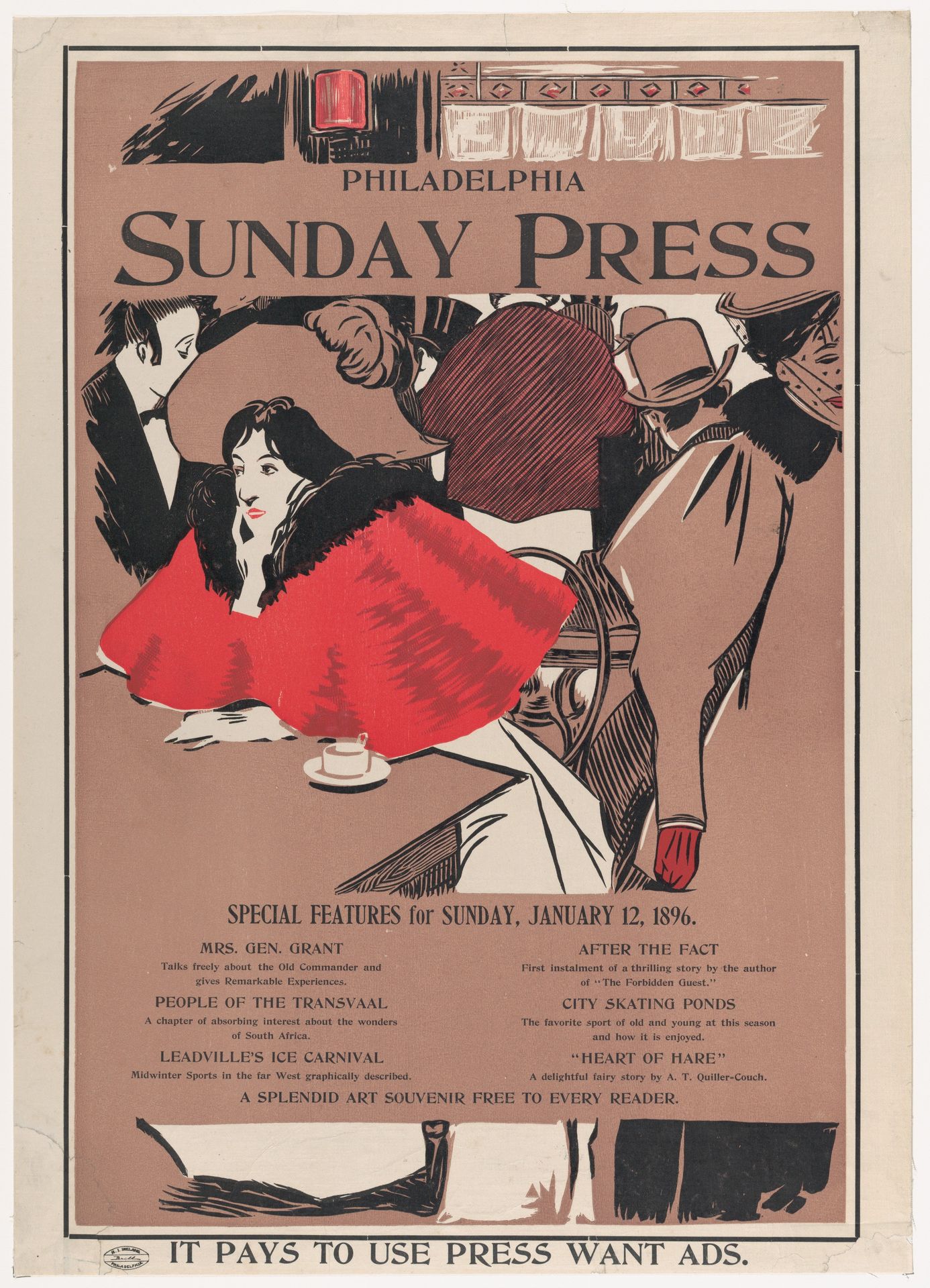 Philadelphia Sunday Press: January 12th by George Reiter Brill