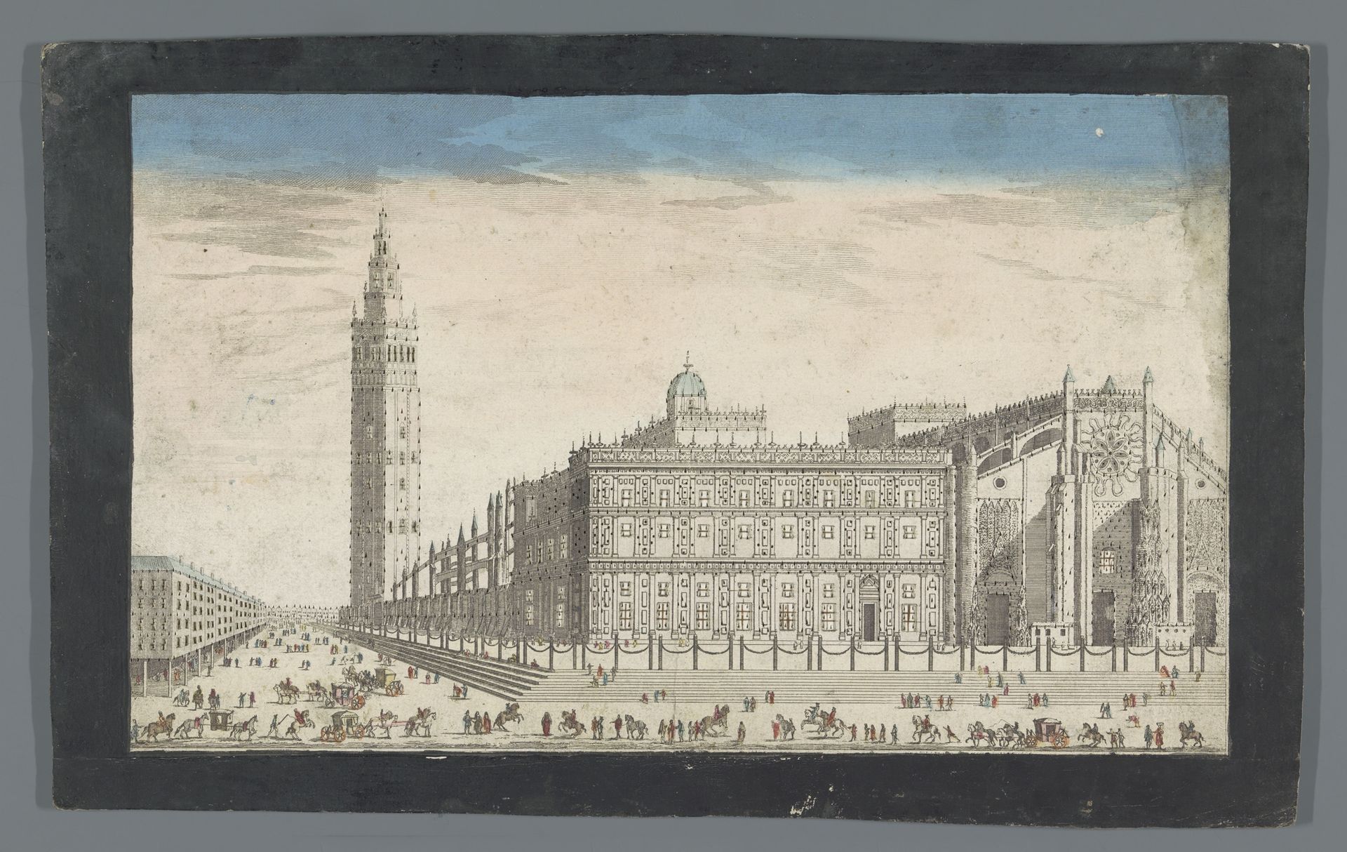 Gezicht op de Kathedraal van Sevilla by Jean-François Daumont