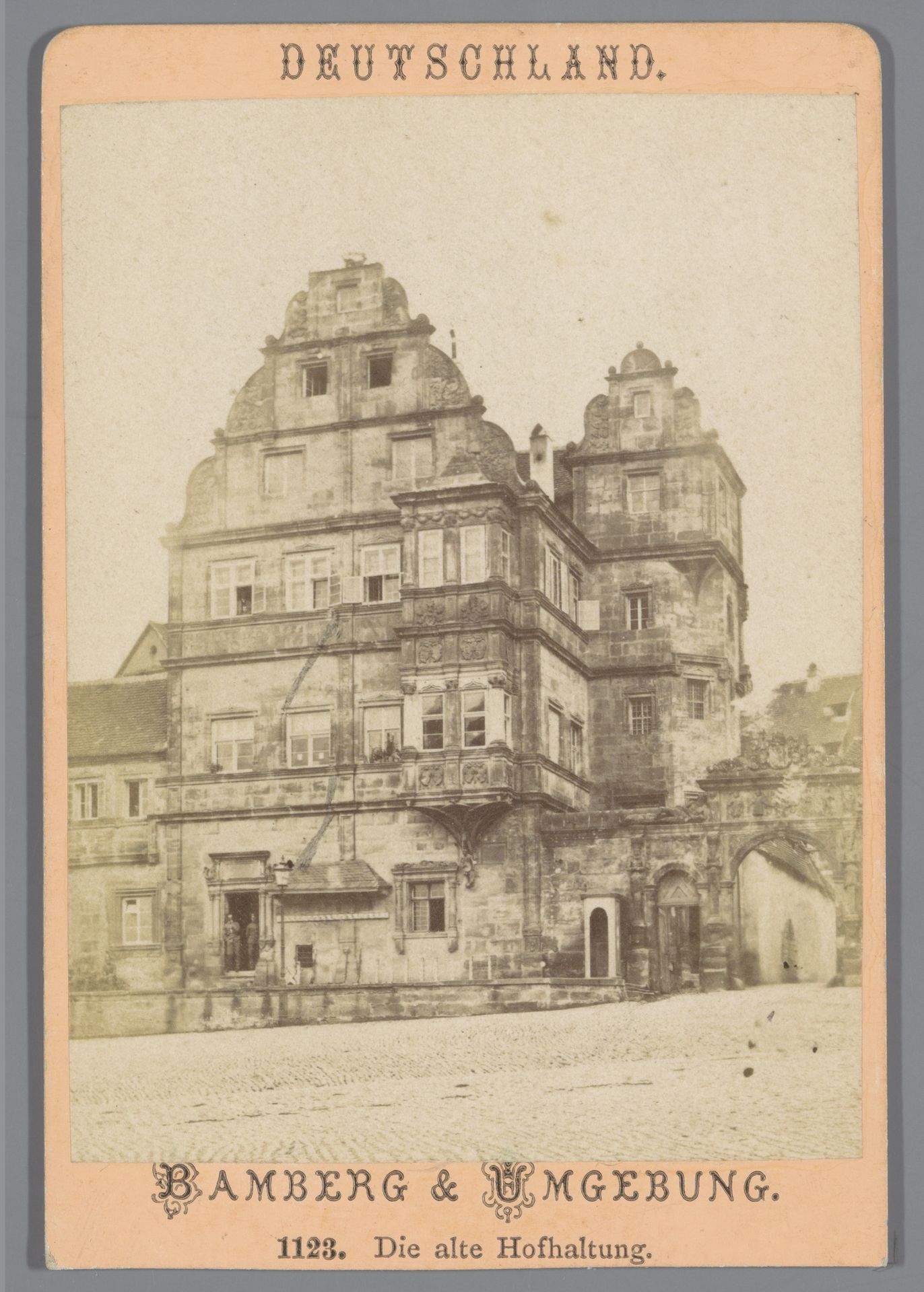 Gevel van de alte Hofhaltung in Bamberg, Duitsland by S.P. Christmann