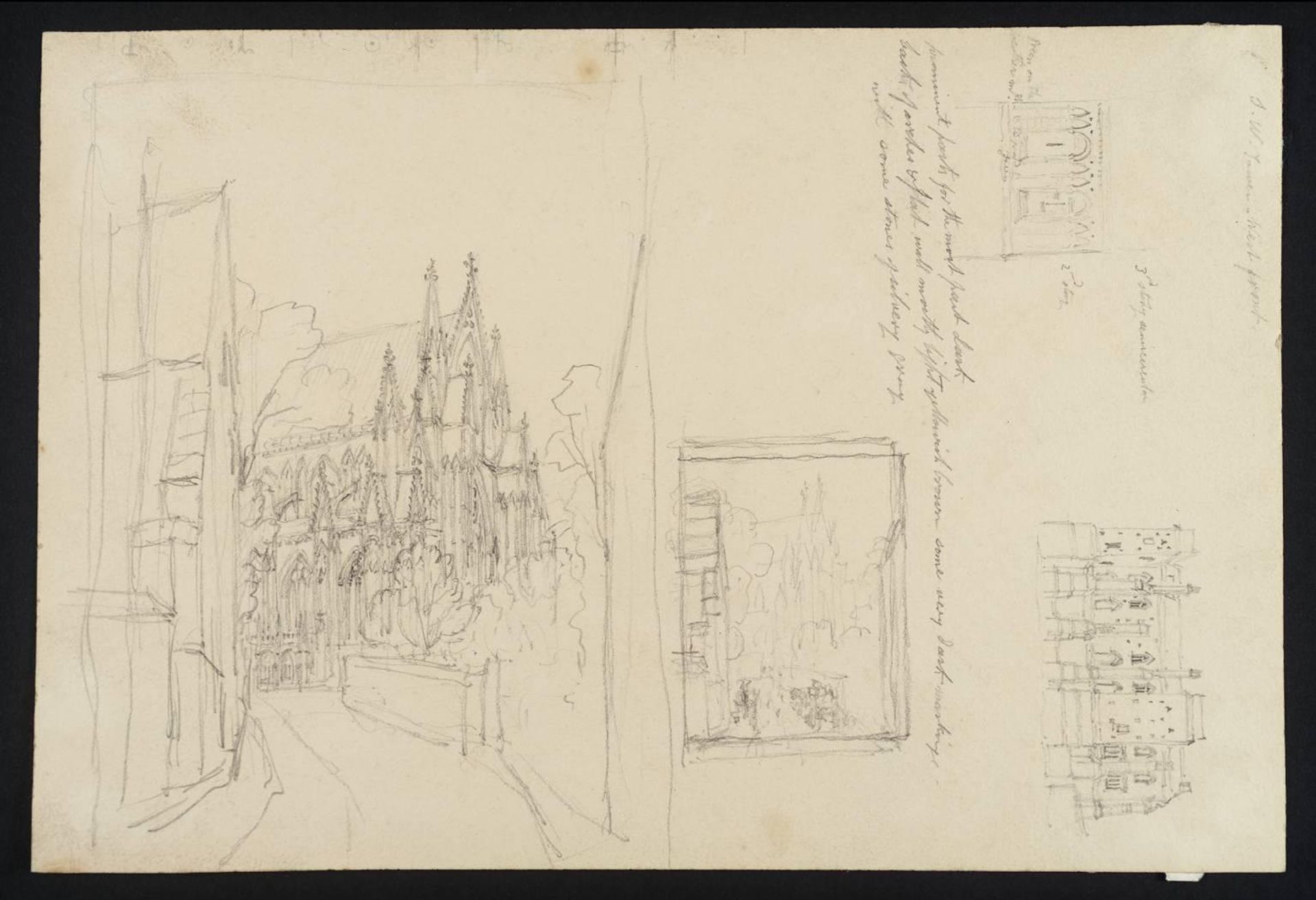Studies of Lincoln Cathedral by Frederick MacKenzie