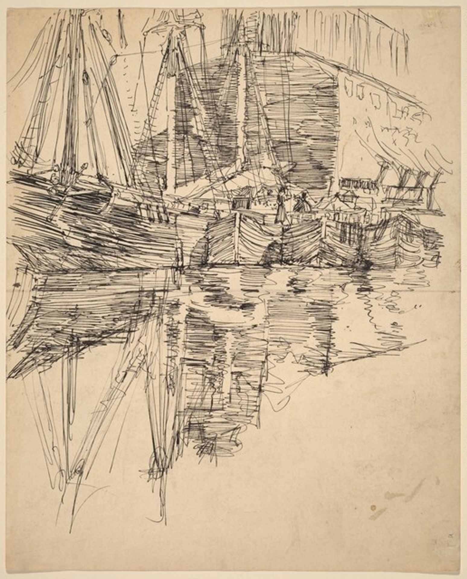 Ships in Harbor by John Marin