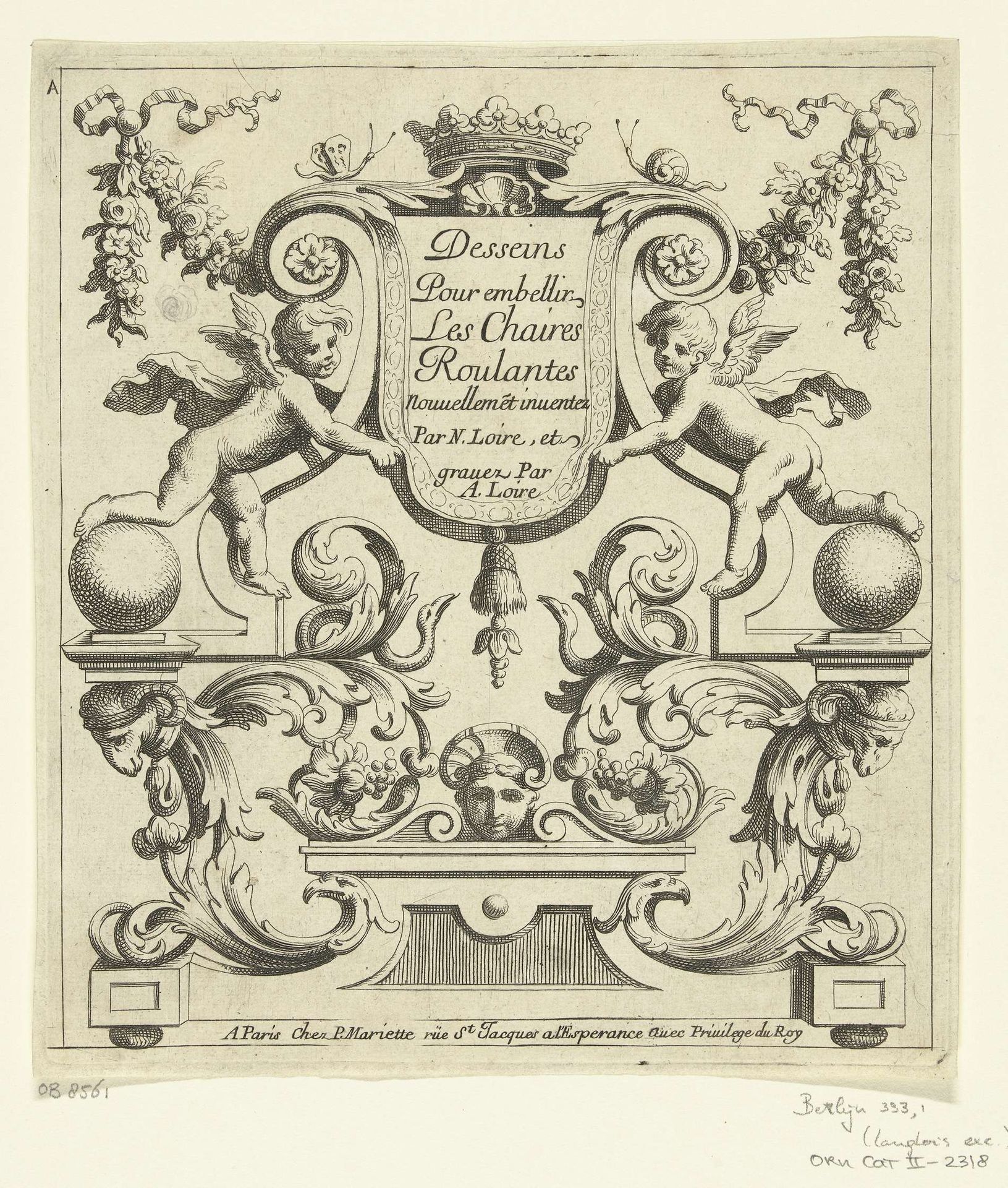 Titelblad: Desseins Pour embellir Les Chaises Roulantes by Alexis Loir