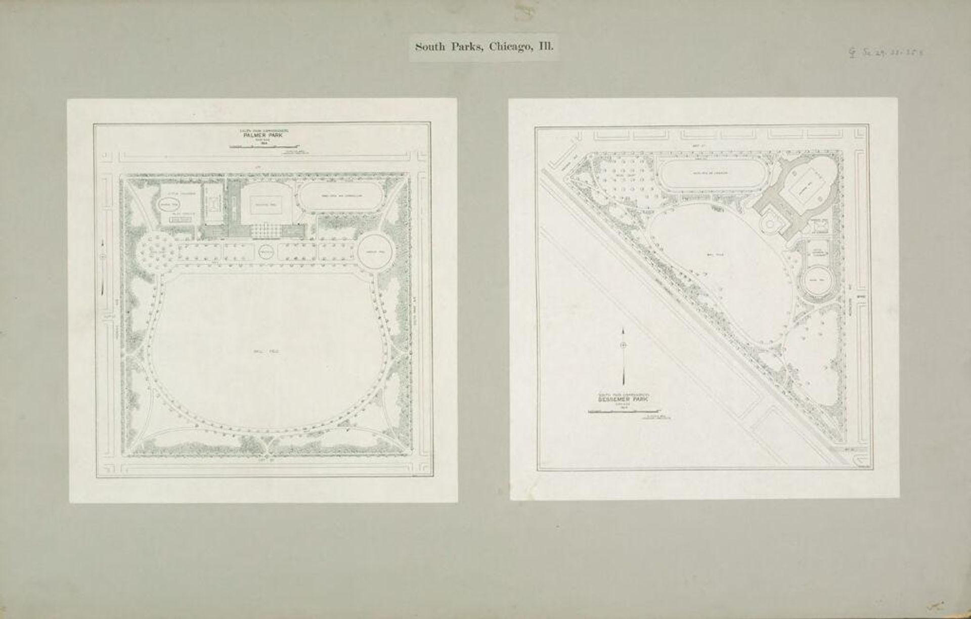 Social Settlements: United States. Illinois. Chicago. "South Parks": South Parks, Chicago, Ill. by Olmsted Brothers