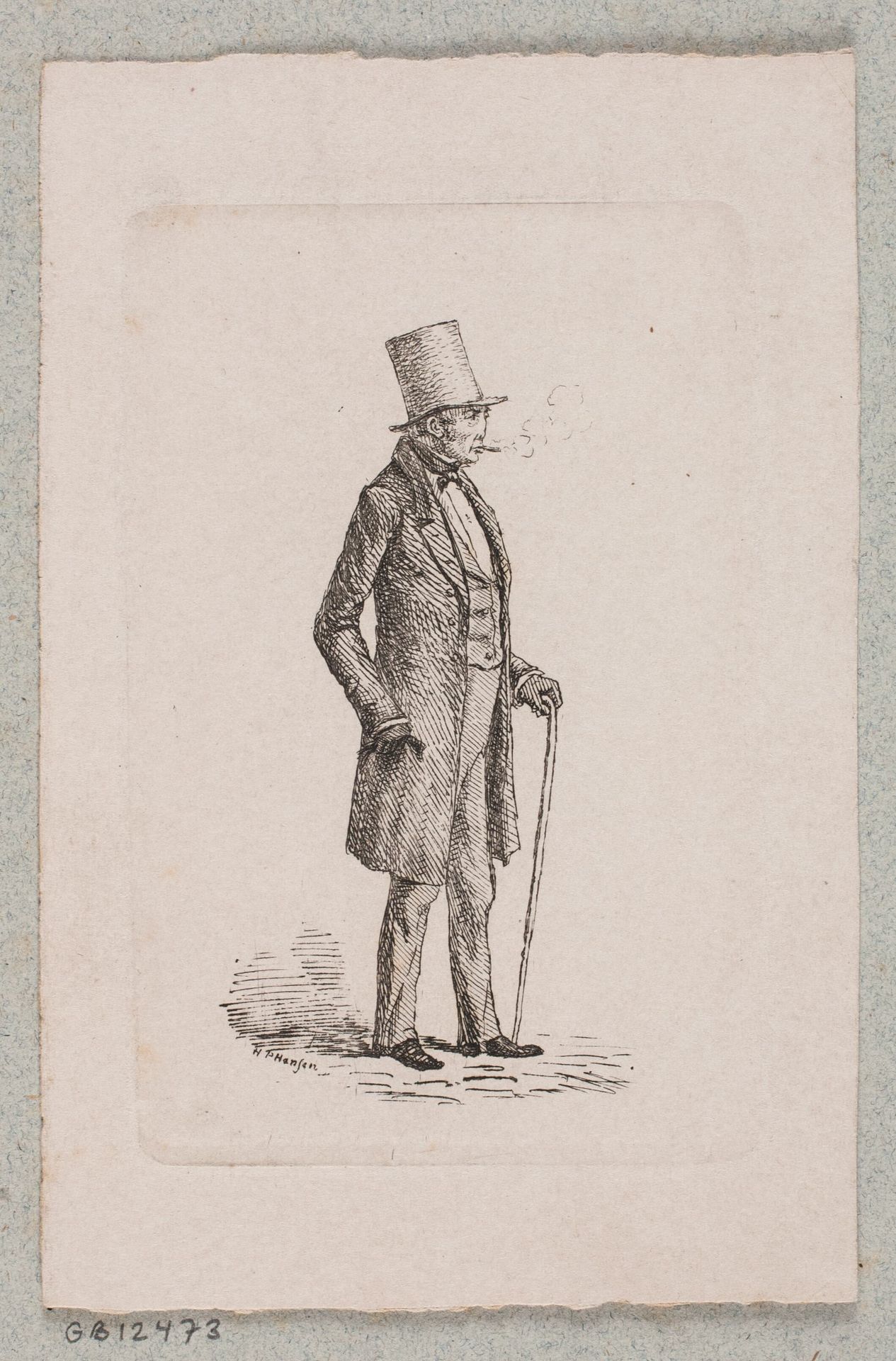 Fuldmægtig Hansen i Kbh's Udskrivningskontor by H.P. Hansen