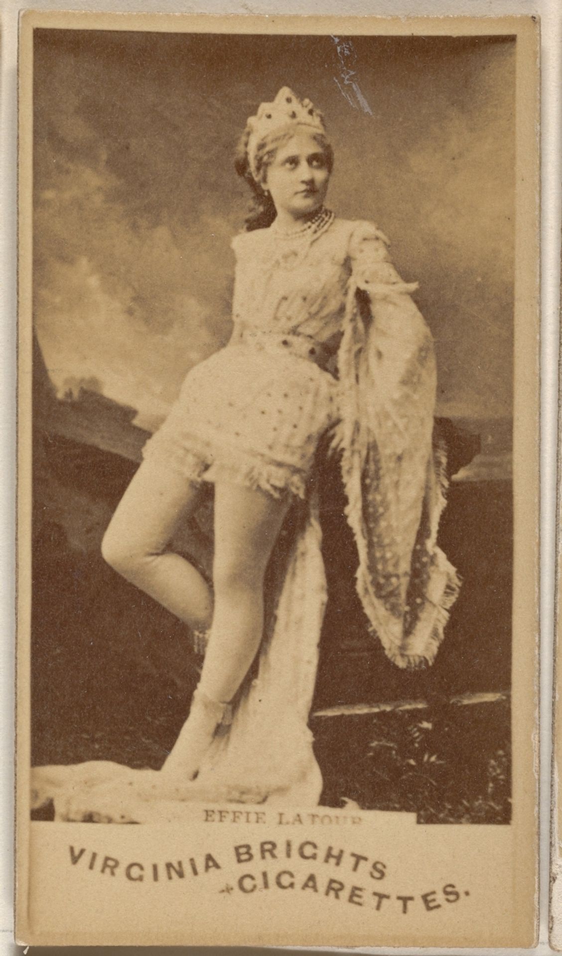 Effie Latour, from the Actors and Actresses series (N45, Type 1) for Virginia Brights Cigarettes by Allen & Ginter