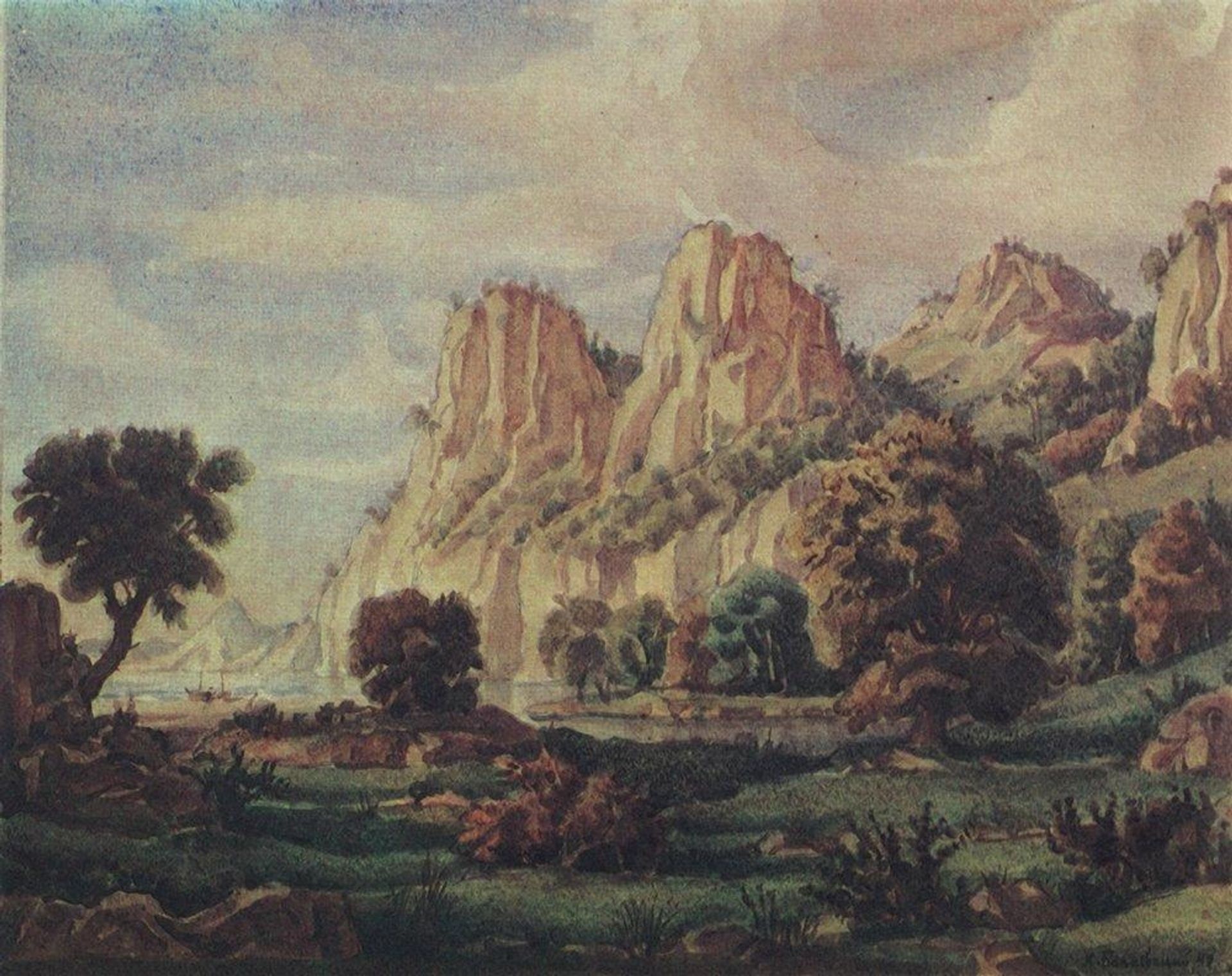 Composition by Konstantin Bogaevsky