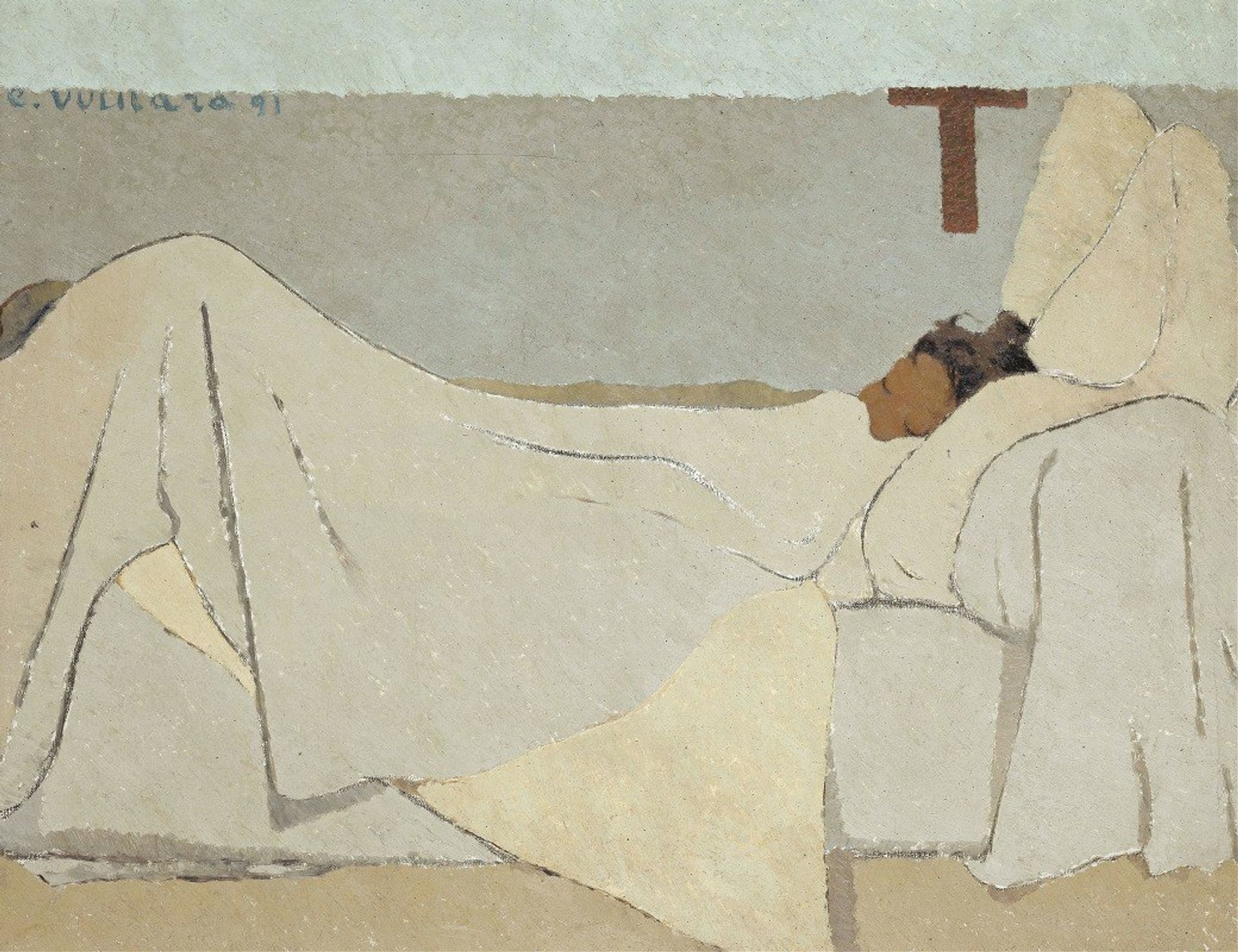 Au lit In Bed 1891 by Édouard Vuillard