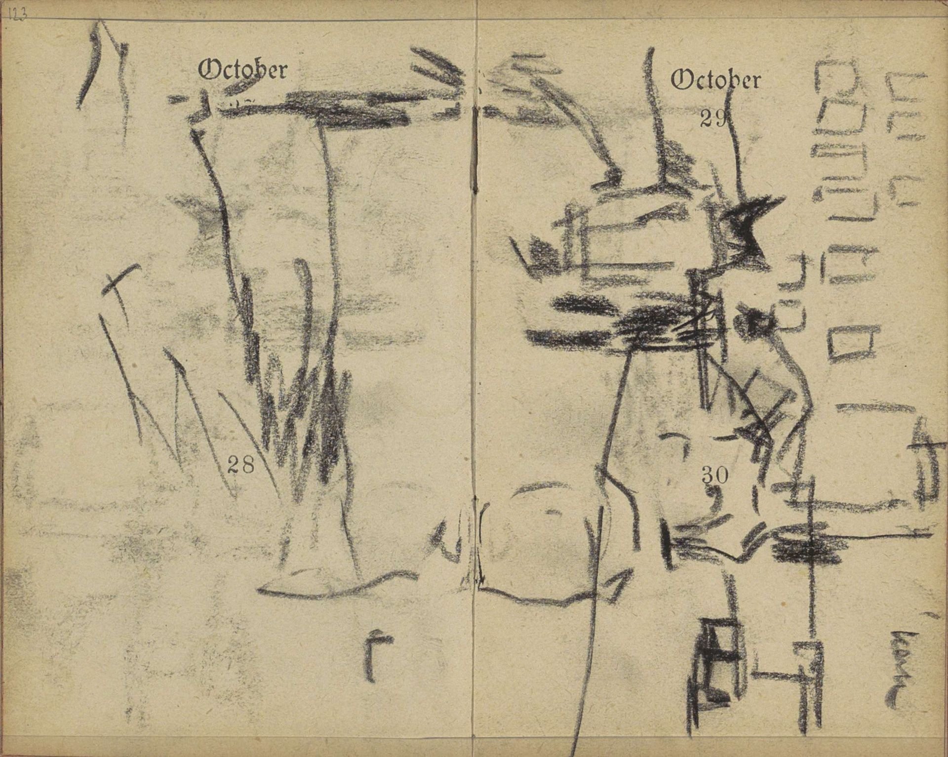 Gezicht in Amsterdam, mogelijk de Dam met het Koninklijk Paleis by George Hendrik Breitner