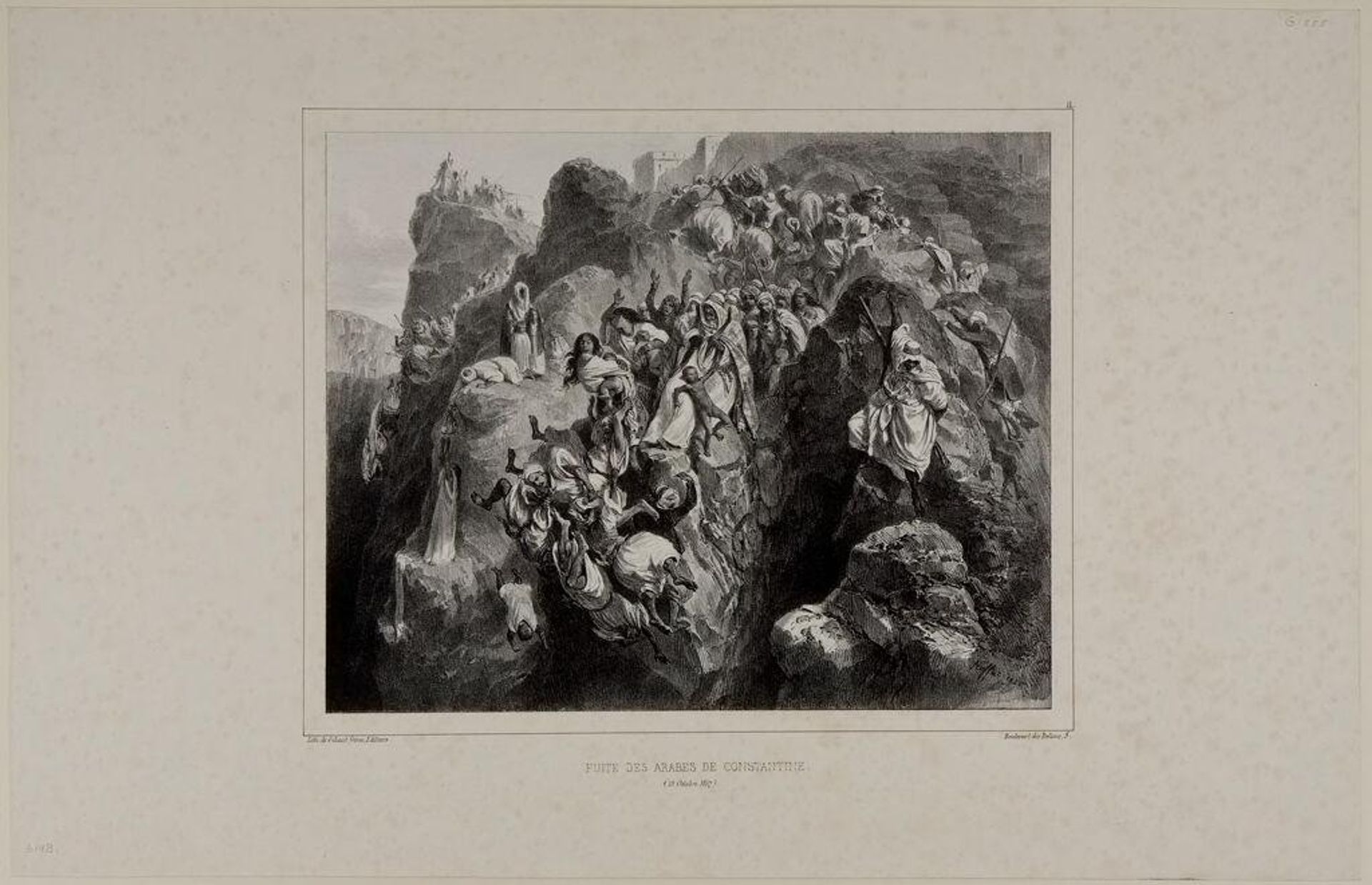 Retreat of the the Arabs from Constantine, October 13, 1837 by Auguste Raffet