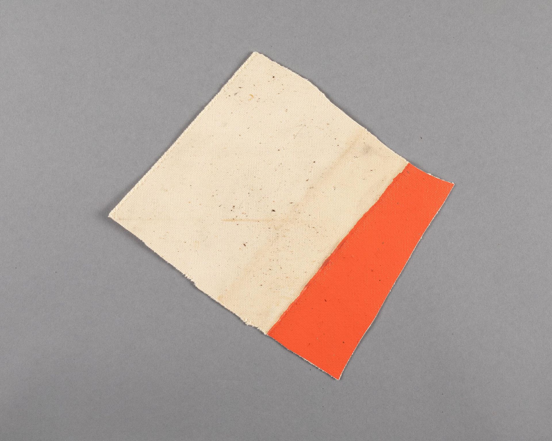Painted canvas fragment by Barnett Newman