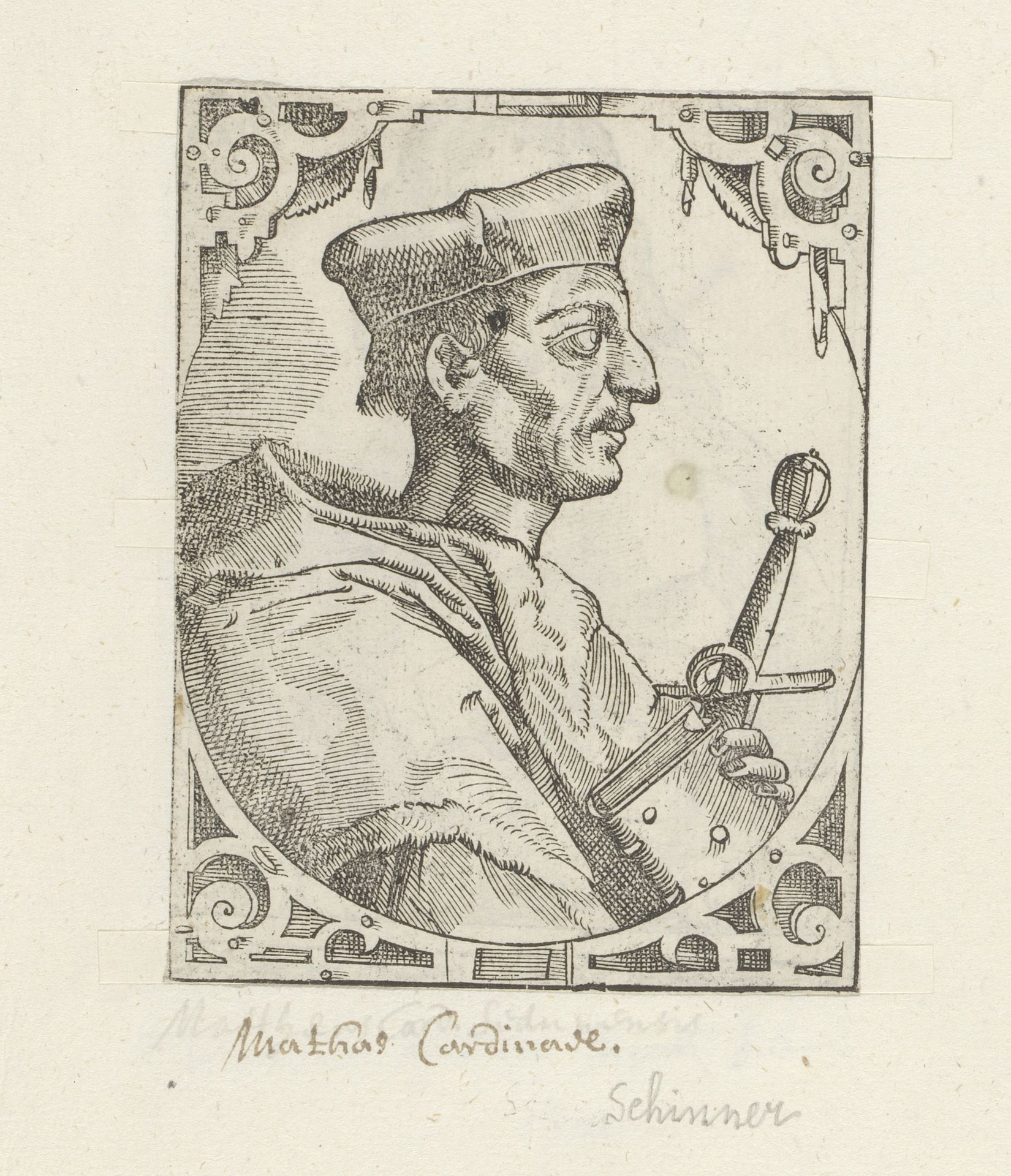 Portret van Matthäus Schiner by Anonymous