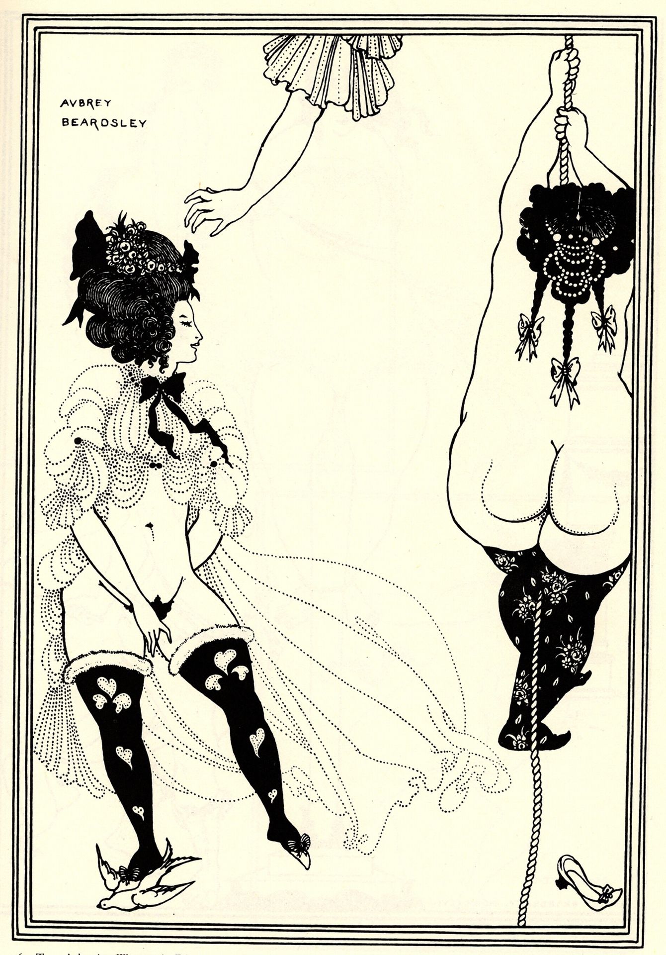 Two Athenian Women in Distress by Aubrey Vincent Beardsley