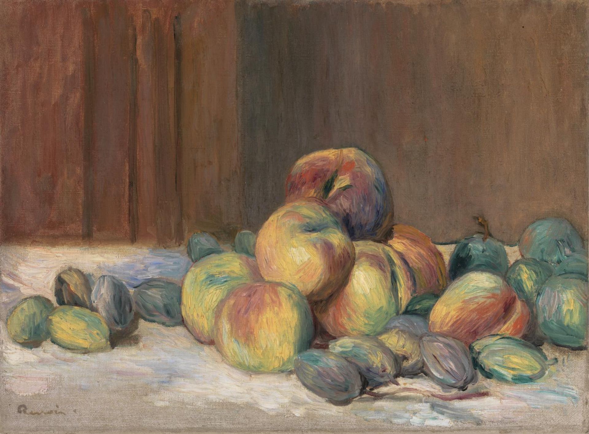 Peaches and Almonds by  Auguste Renoir
