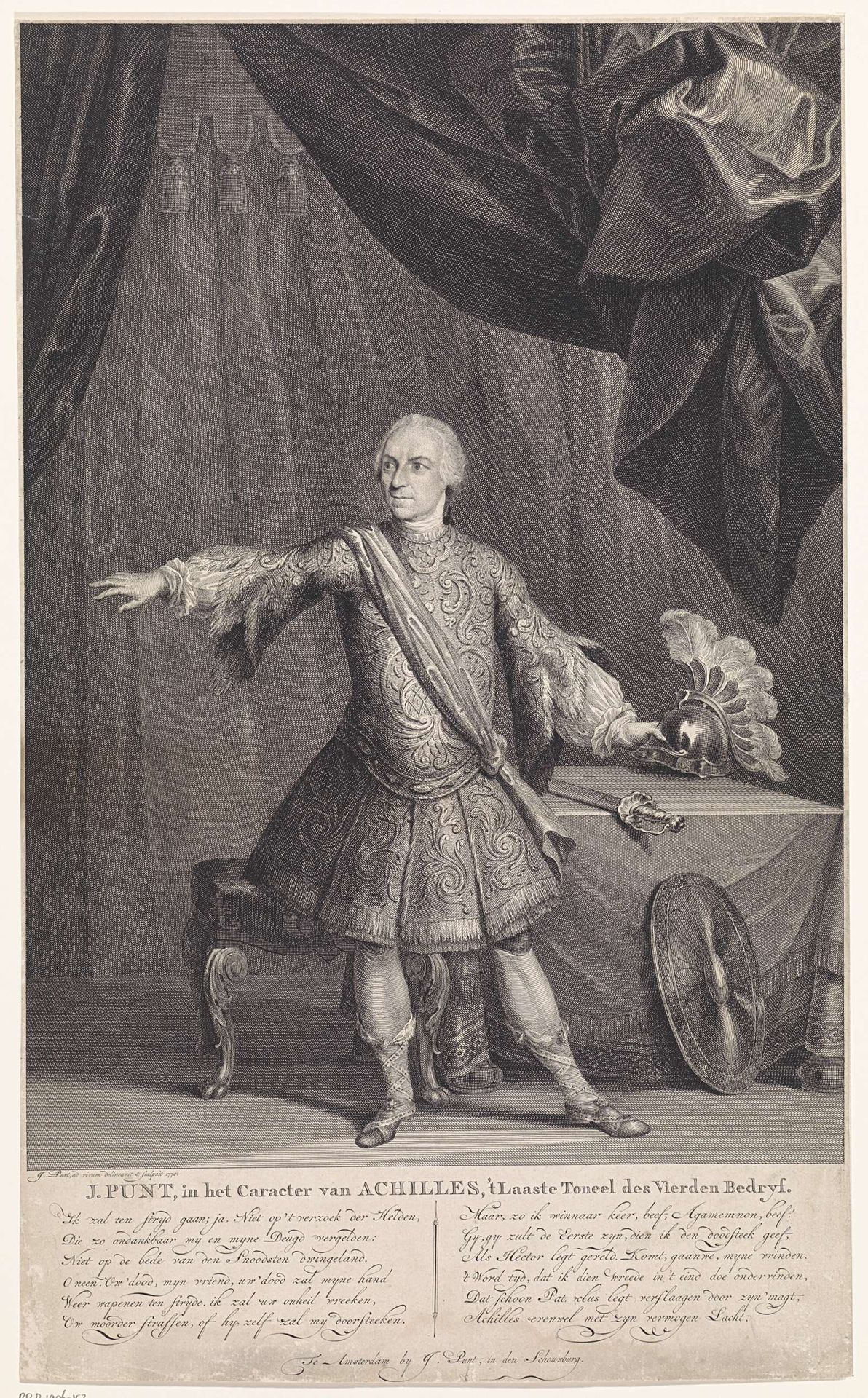 Jan Punt als Achilles by Jan Punt