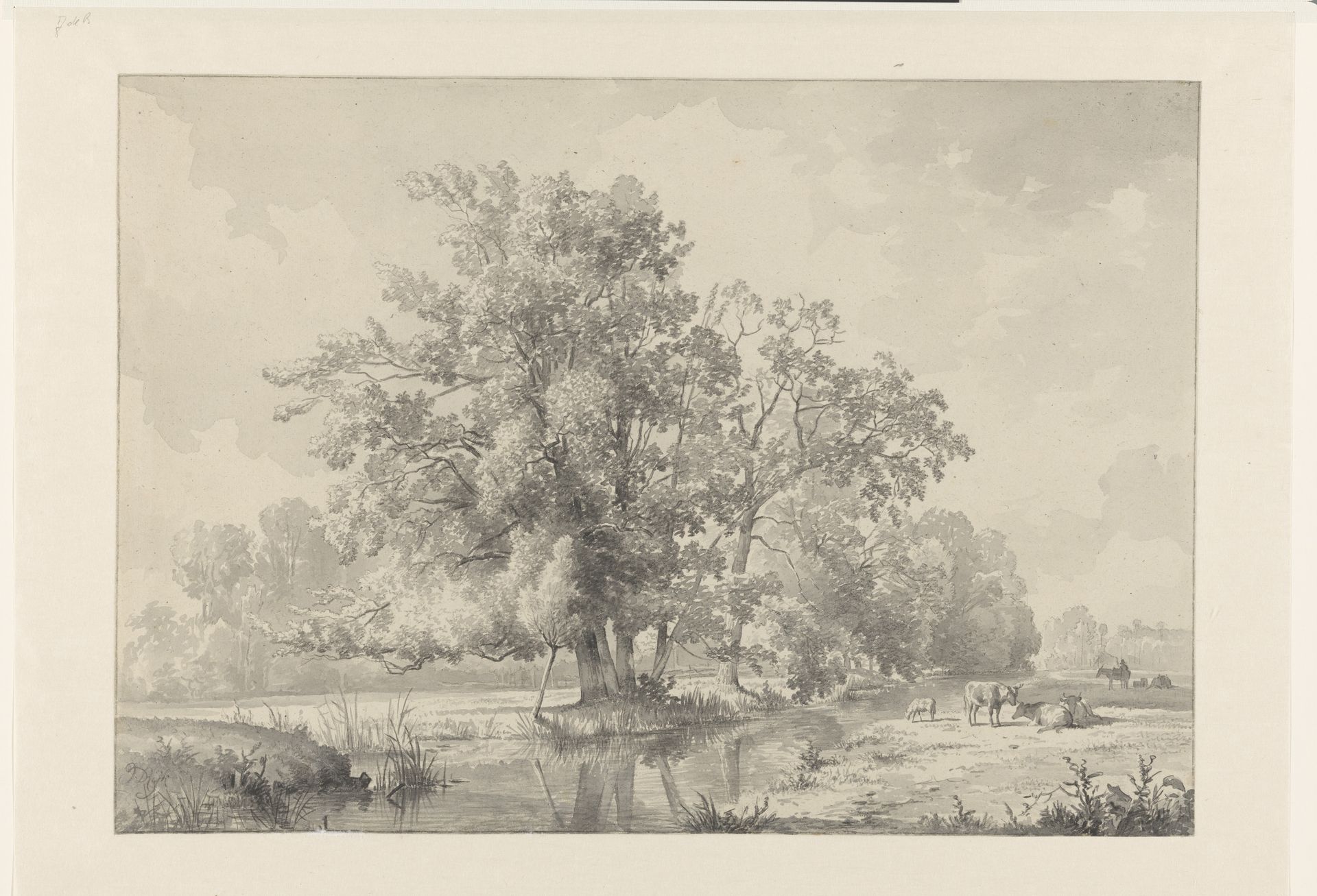 Landschap met vee by James de Rijk