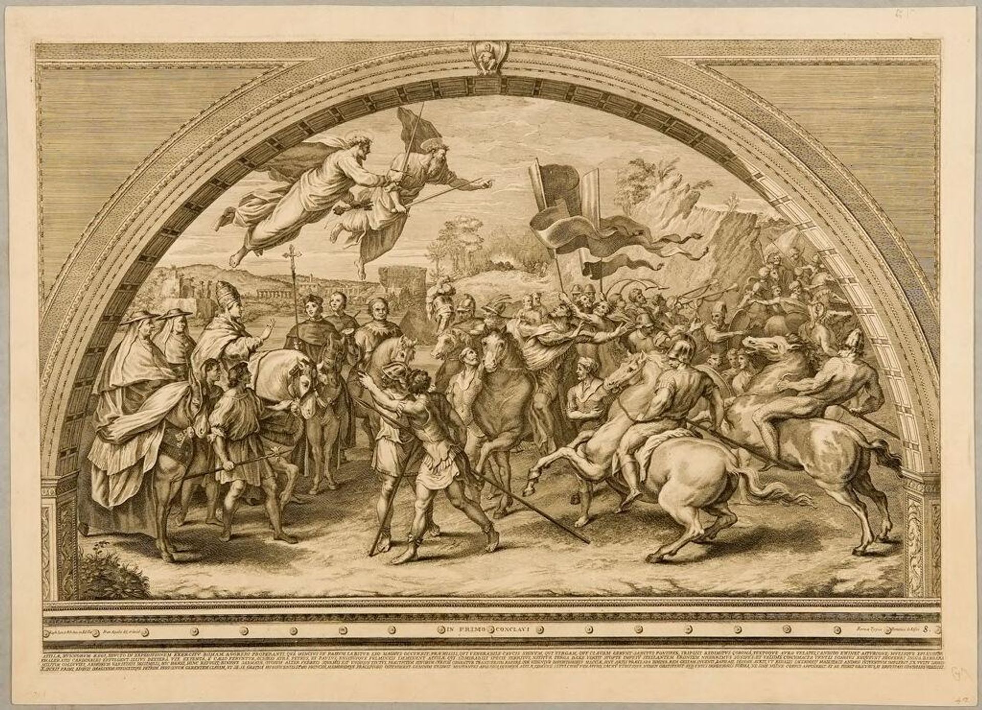 Defeat of Attila by Francesco Faraone Aquila