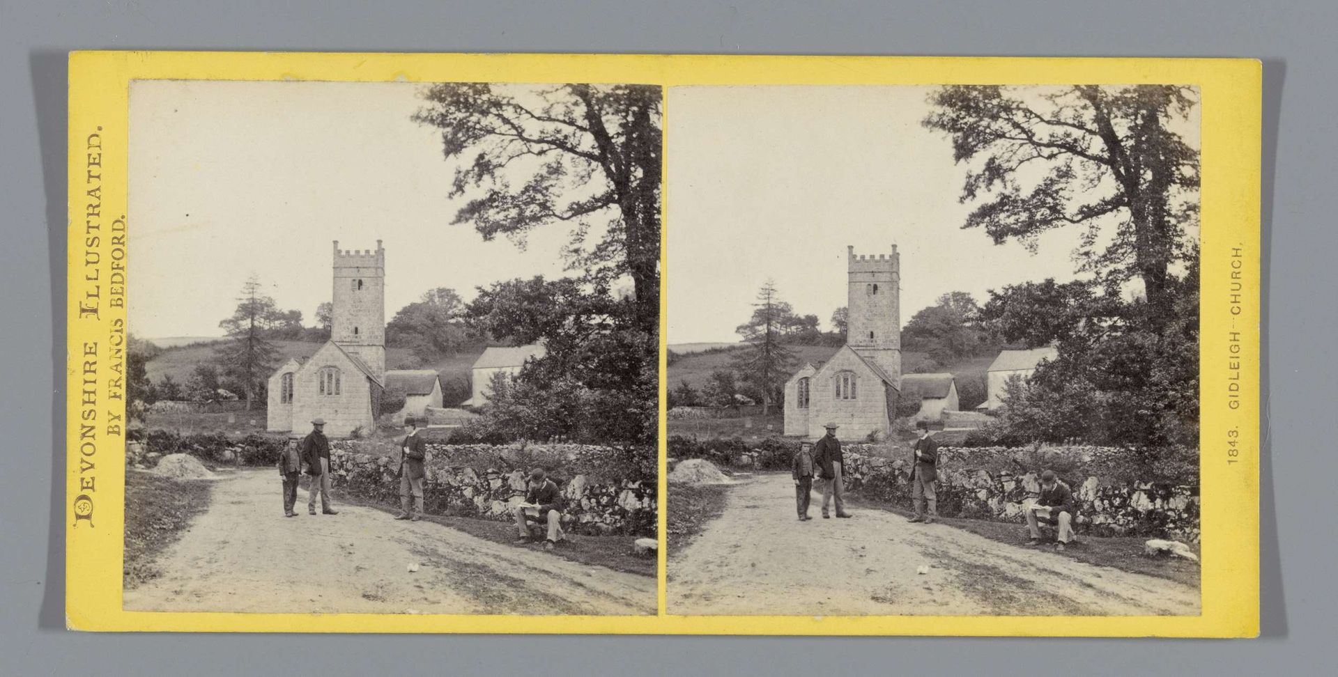 Gezicht op de Holy Trinity Church te Gidleigh by Francis Bedford