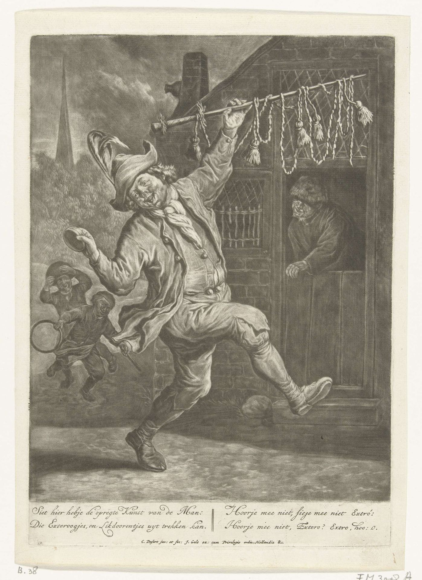 De likdoornsnijder, ca. 1700 by Cornelis Dusart