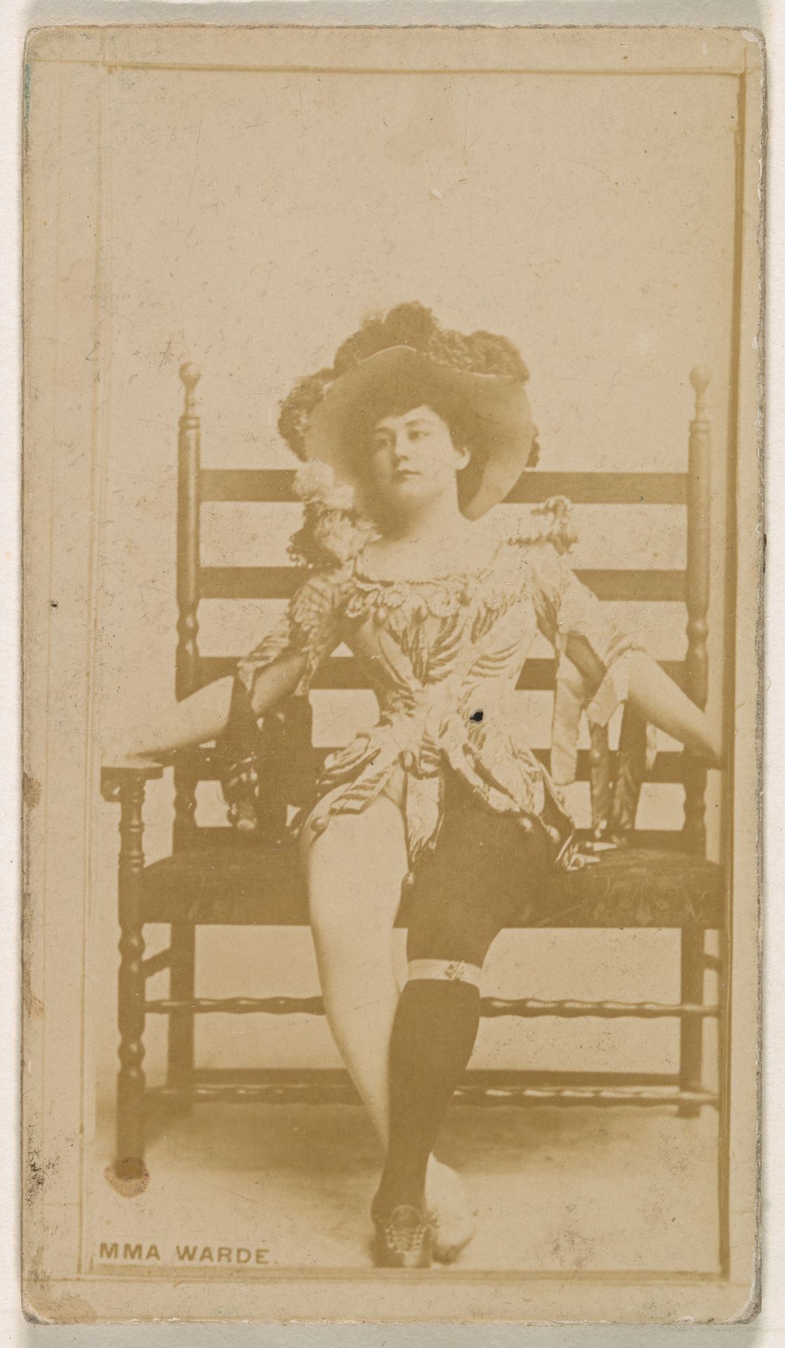 Emma Warde, from the Actresses series (N245) issued by Kinney Brothers to promote Sweet Caporal Cigarettes by Kinney Brothers Tobacco Company