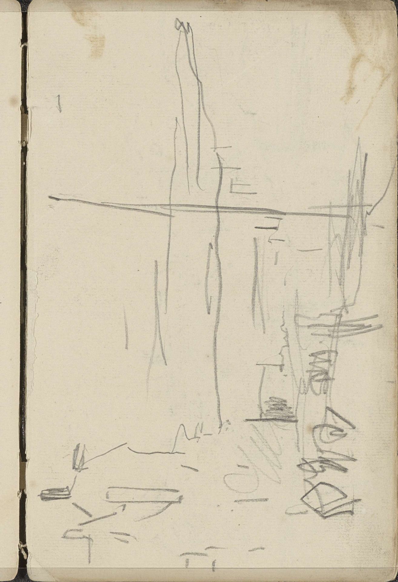 Gezicht op een gracht te Amsterdam by George Hendrik Breitner