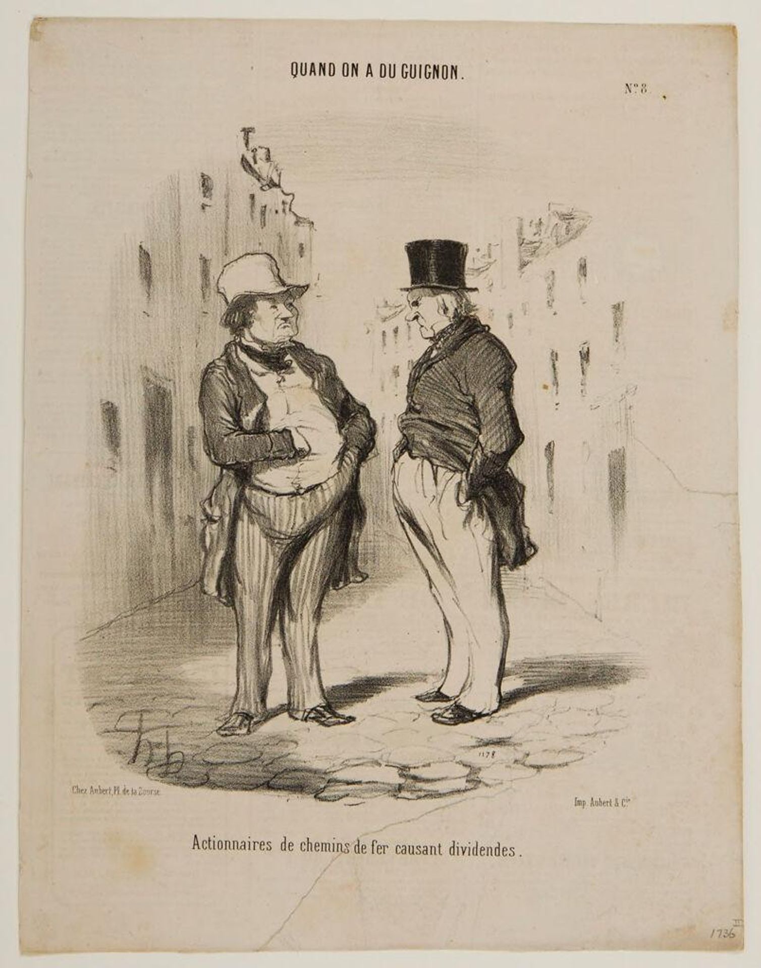 Railroad Stockholders Talking Dividends by Honoré Daumier