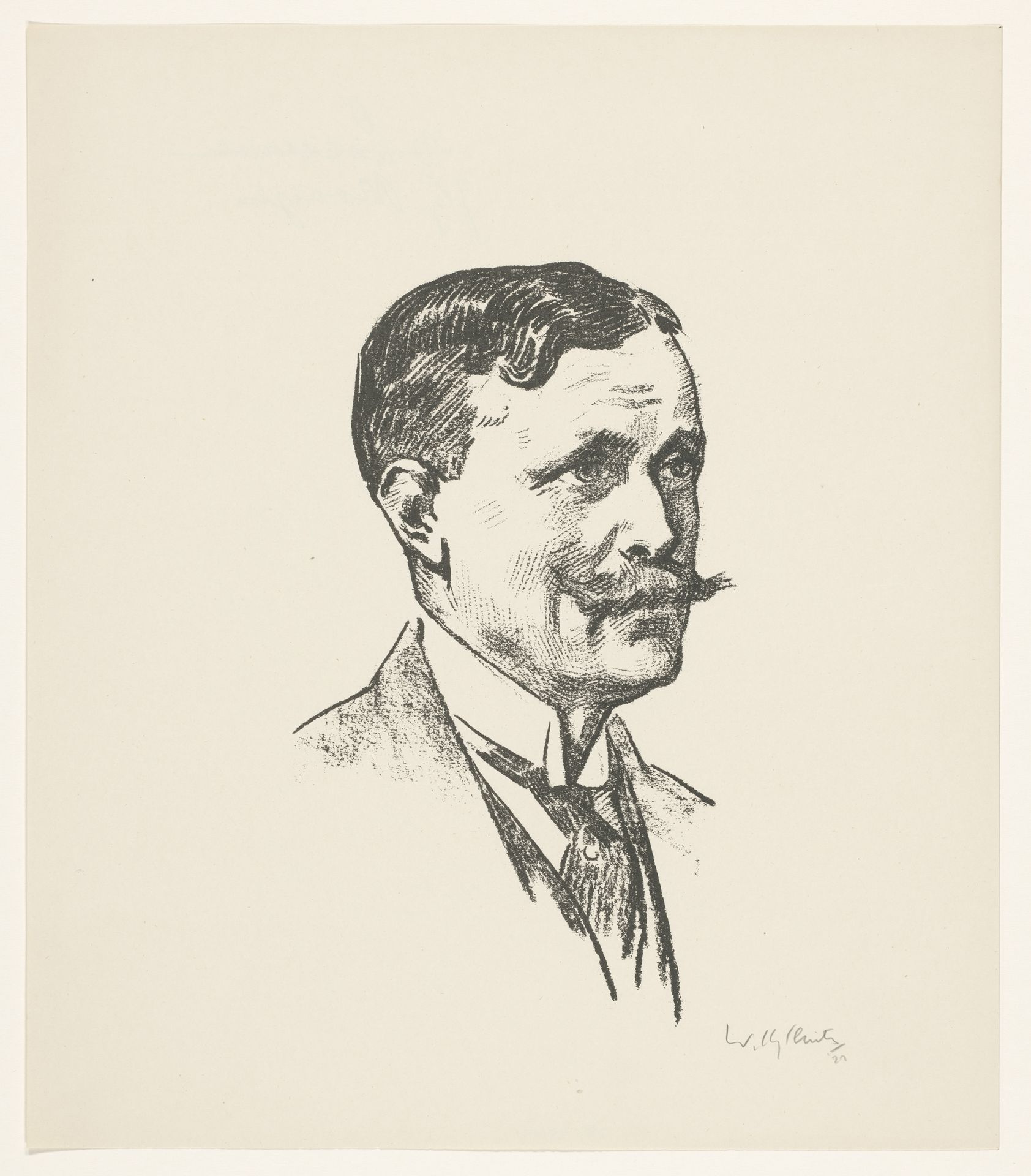 Portret van J.G. Moojen by Willy Sluiter