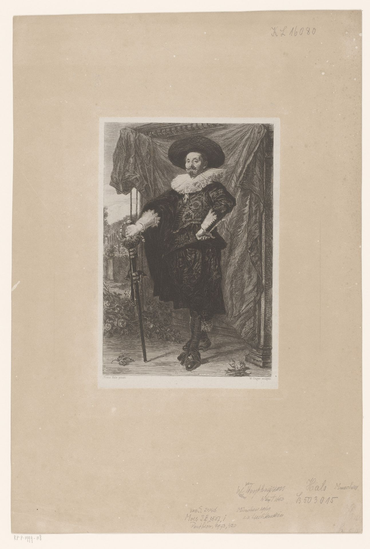 Portret van Wilhelm van Heythuysen by William Unger