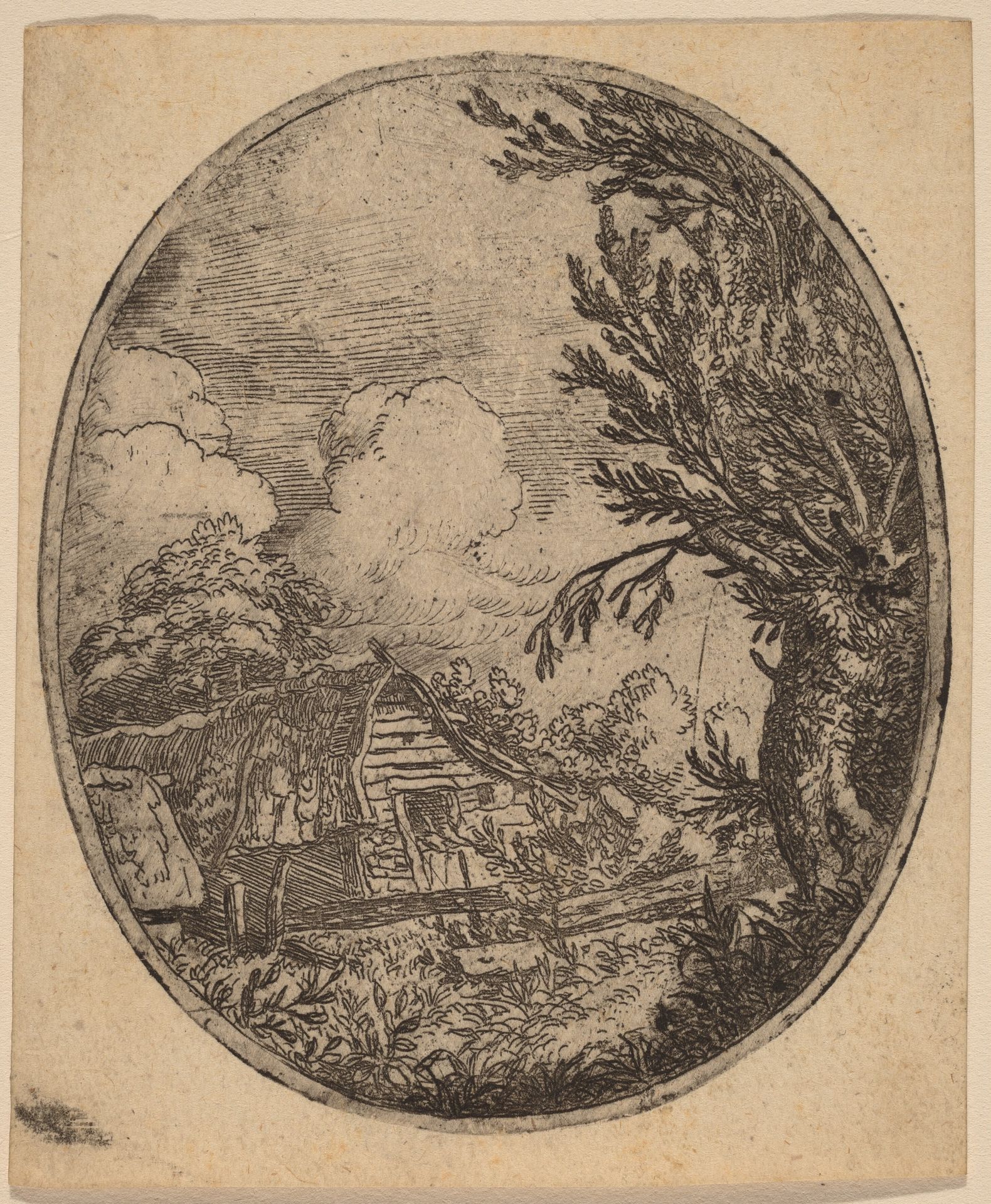 Hamlet between the Trees by Allart van Everdingen