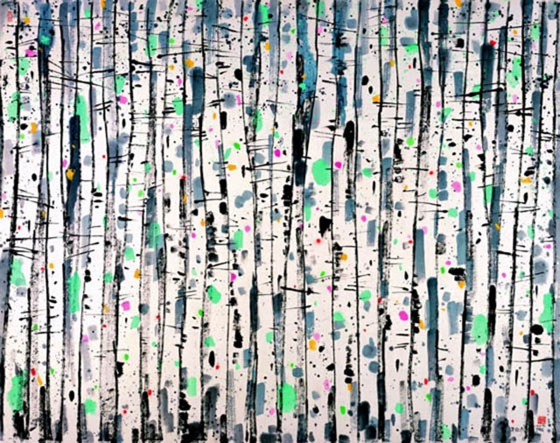 White Poplar Woods by Wu Guanzhong