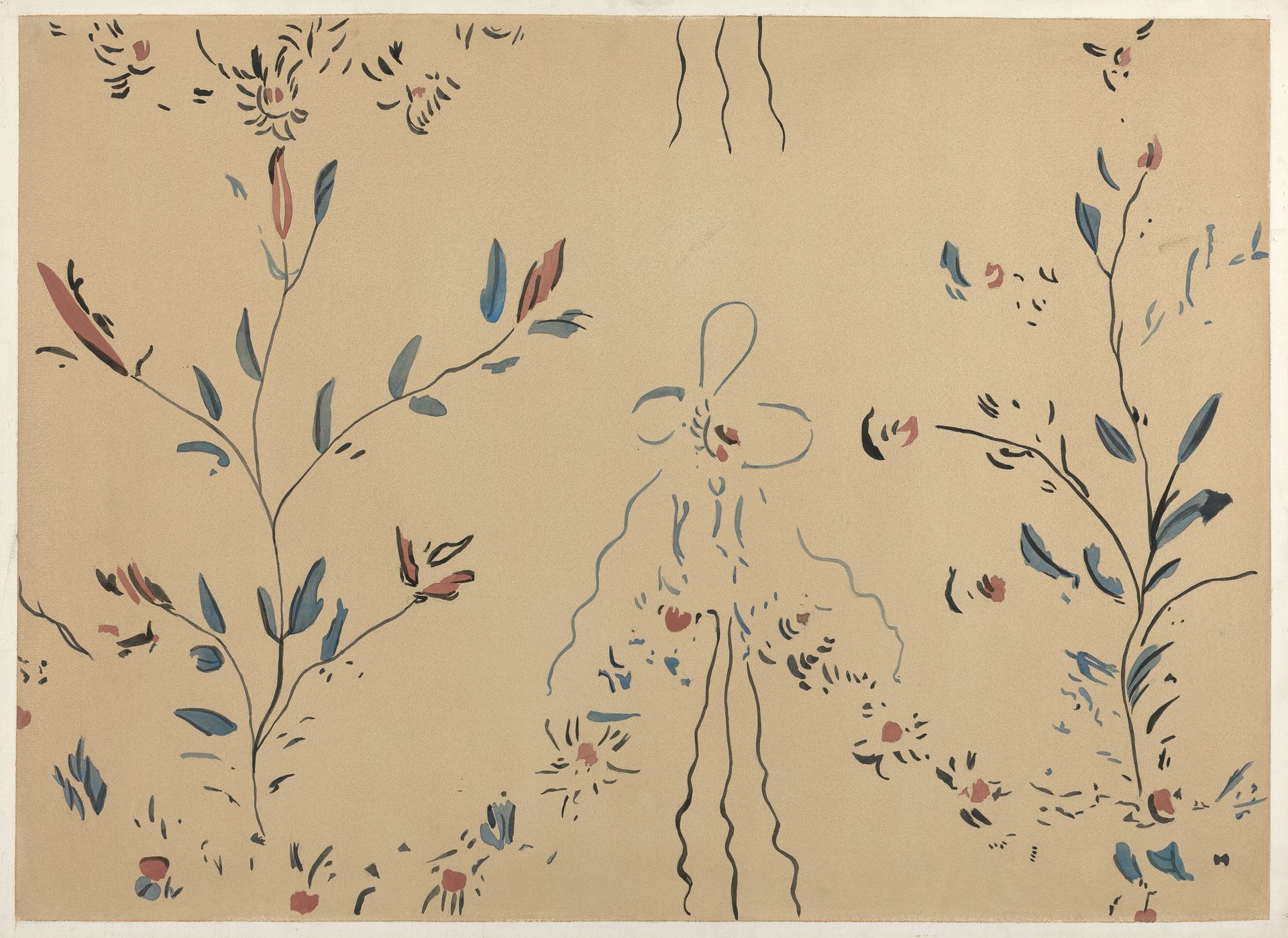 Free Hand Decorated Wall (Detail) by Michael Lauretano