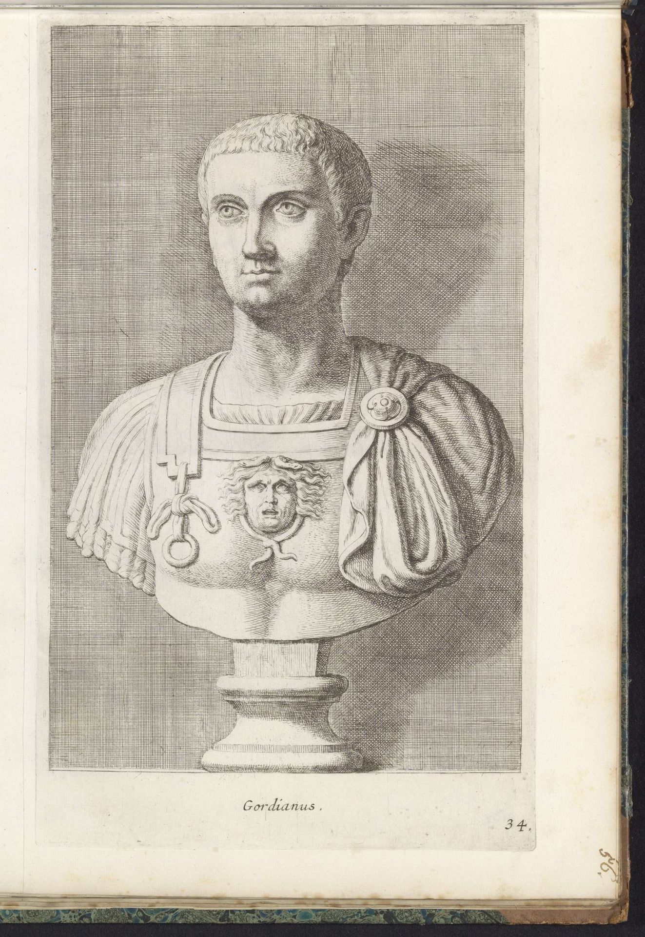 Buste van keizer Gordianus III by Hubert Quellinus