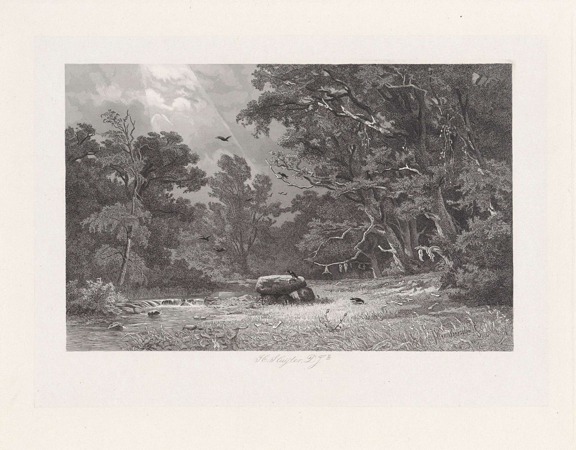 Germaanse offerplaats by Hendrik D. Jzn Sluyter