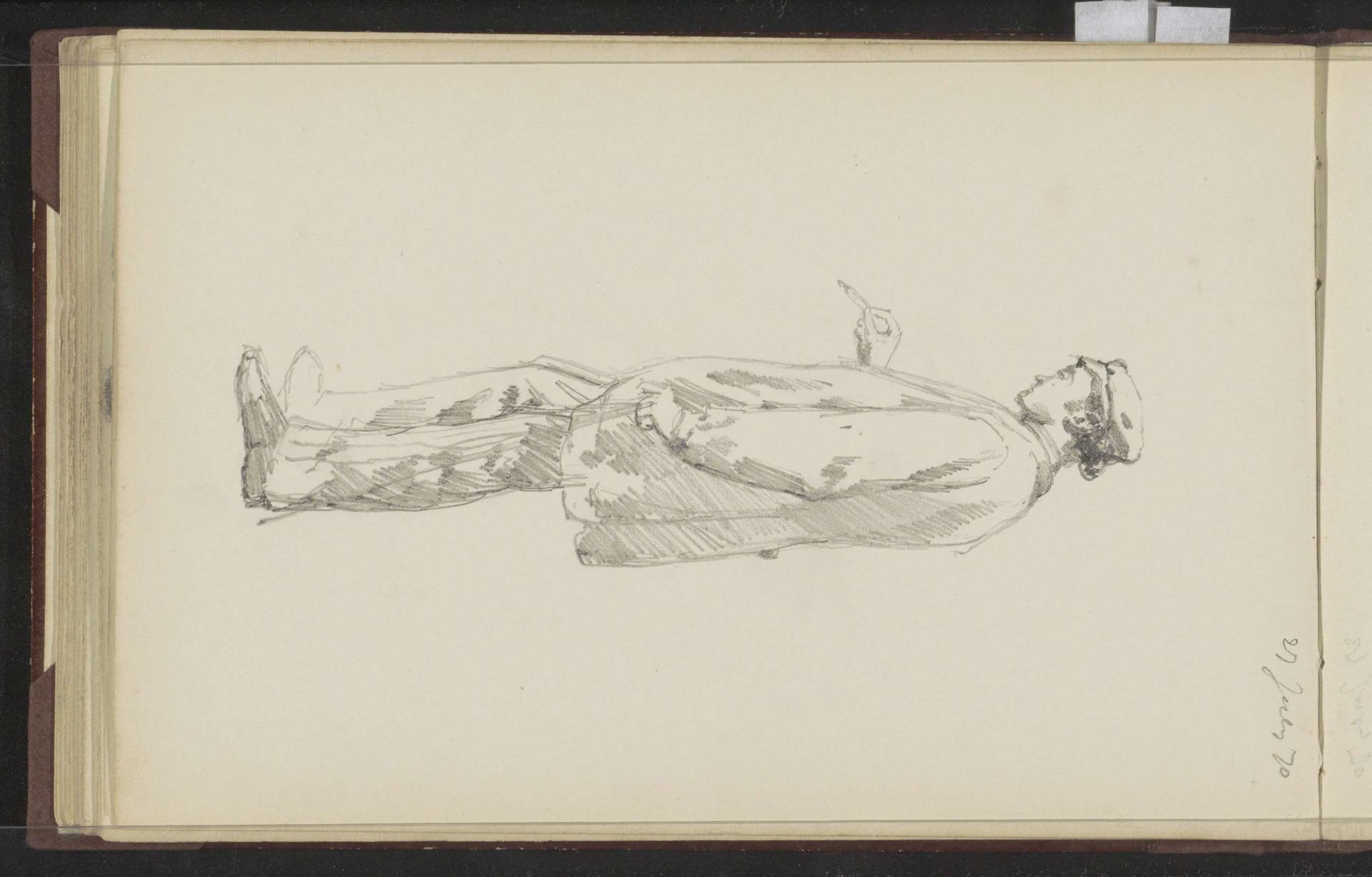 Man met een stok by Cornelis Springer