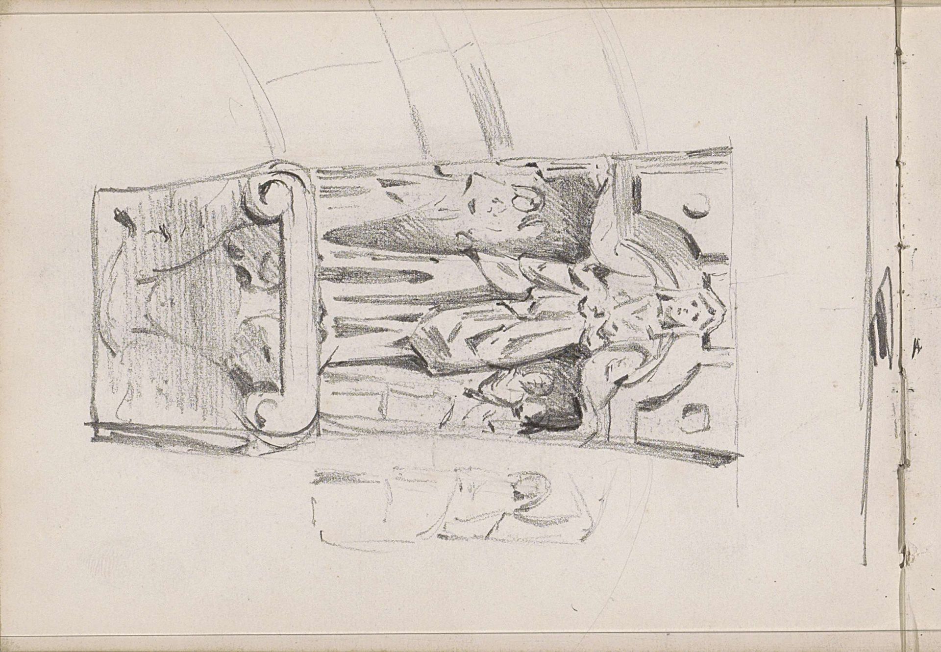 Gevelsculptuur van de heilige Ursula by Jac van Looij