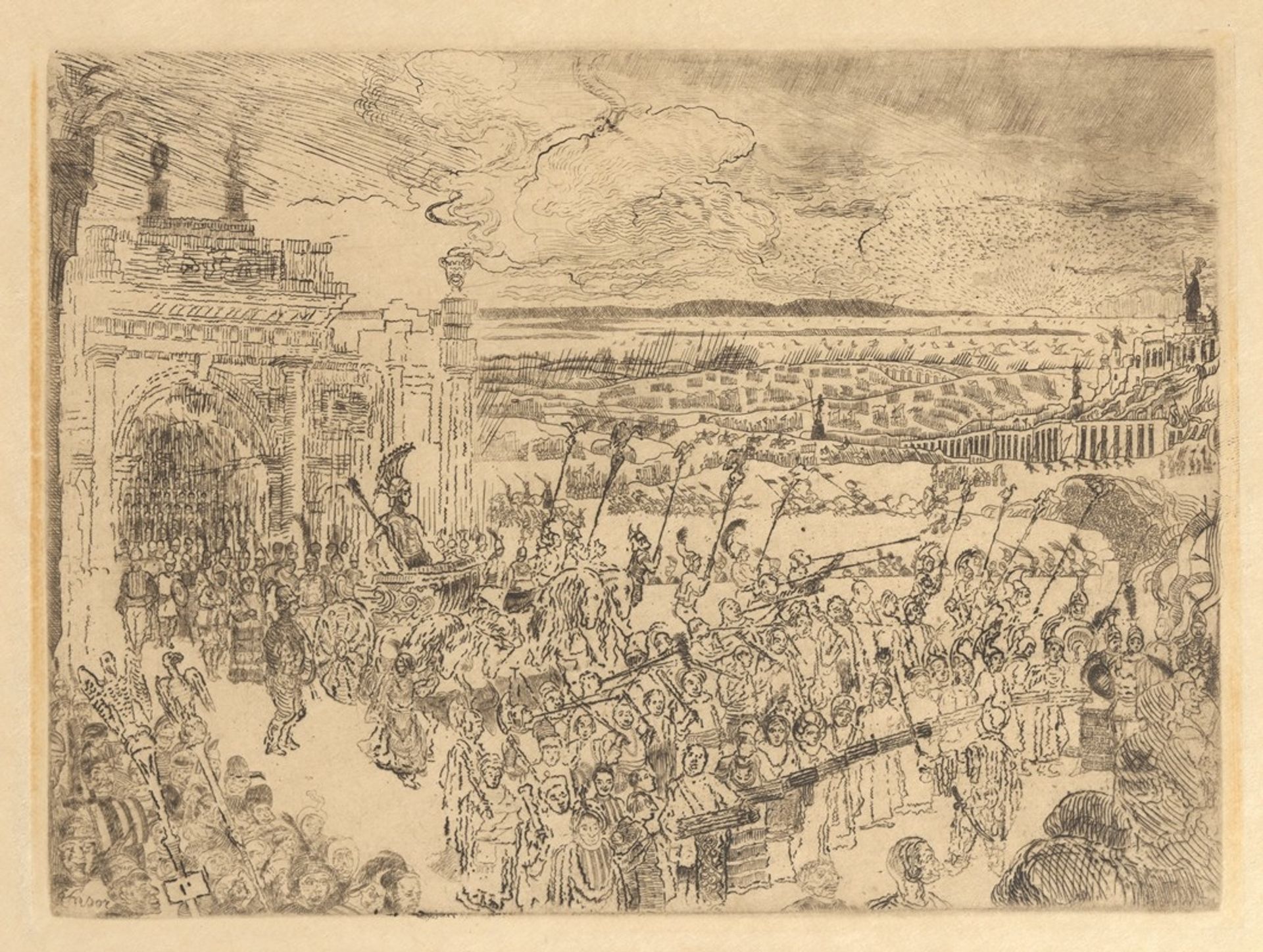 De Romeinse zegetocht by James Ensor