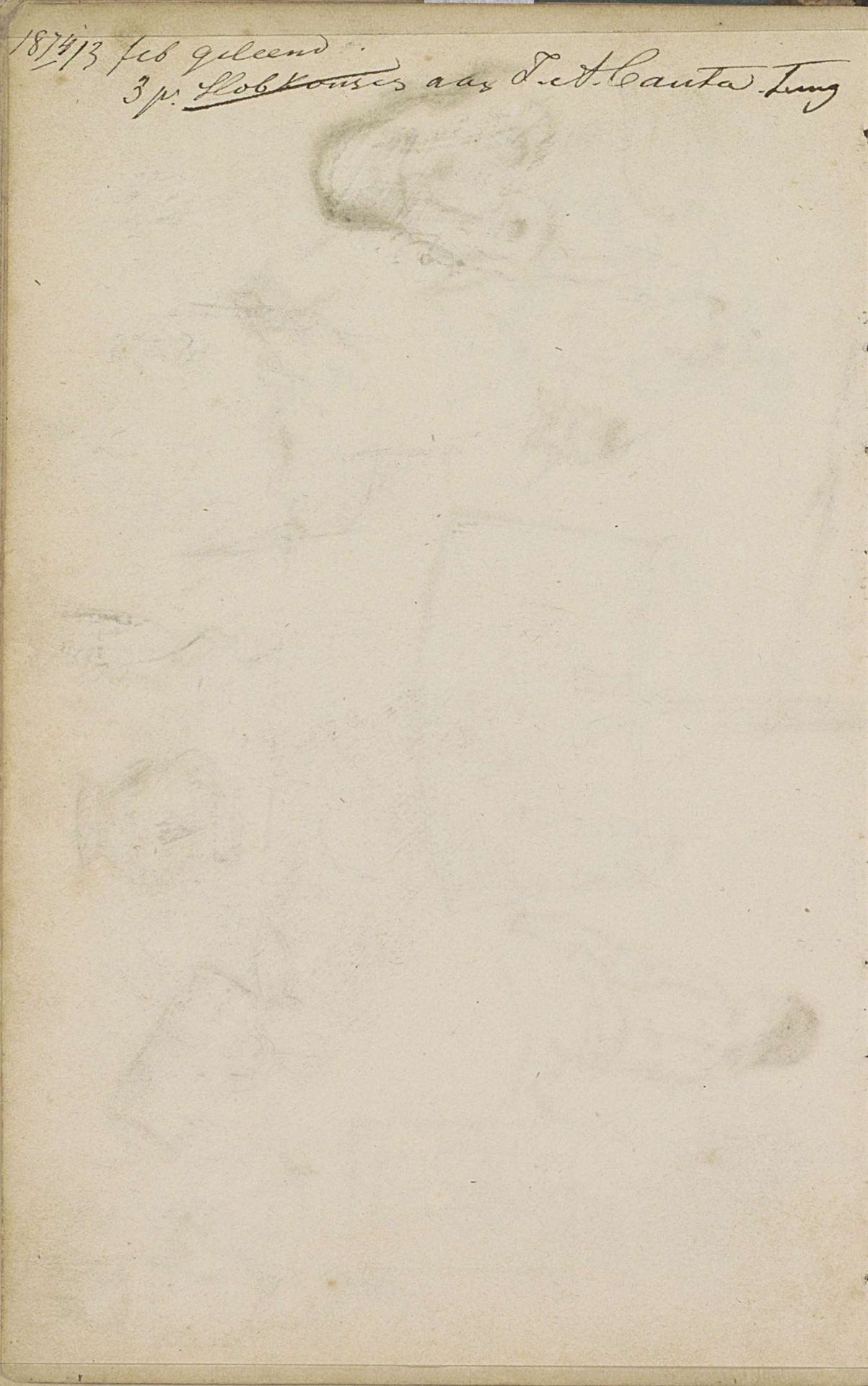 Notitie by Johannes Tavenraat