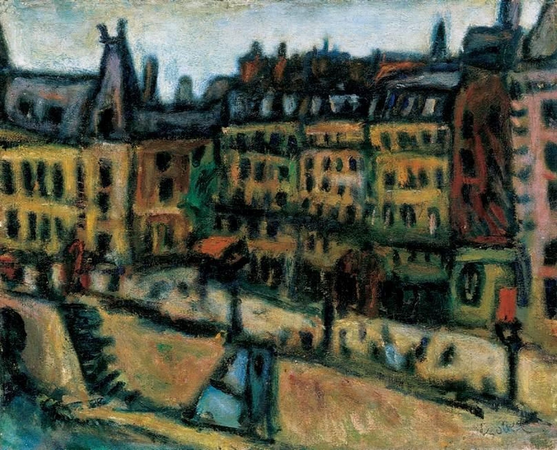 Bank of the Seine in Paris by Bela Czobel