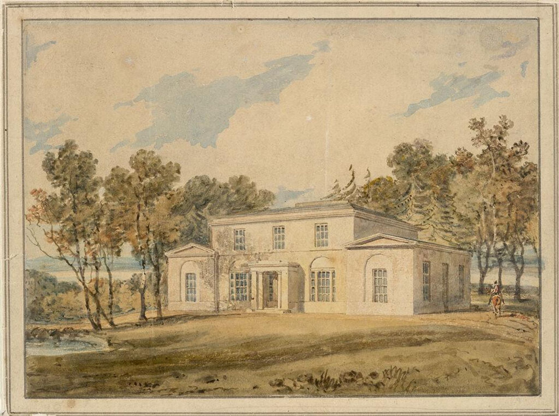 Mansion with Wooded Grounds by Joseph Mallord William Turner