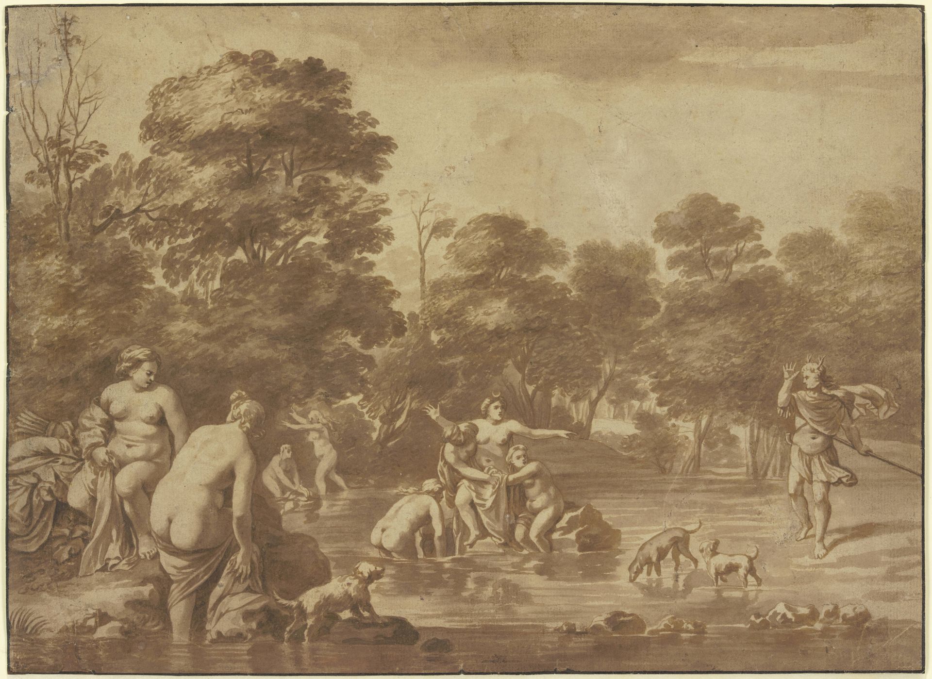 Diana and Actaeon by Cornelis van Poelenburch