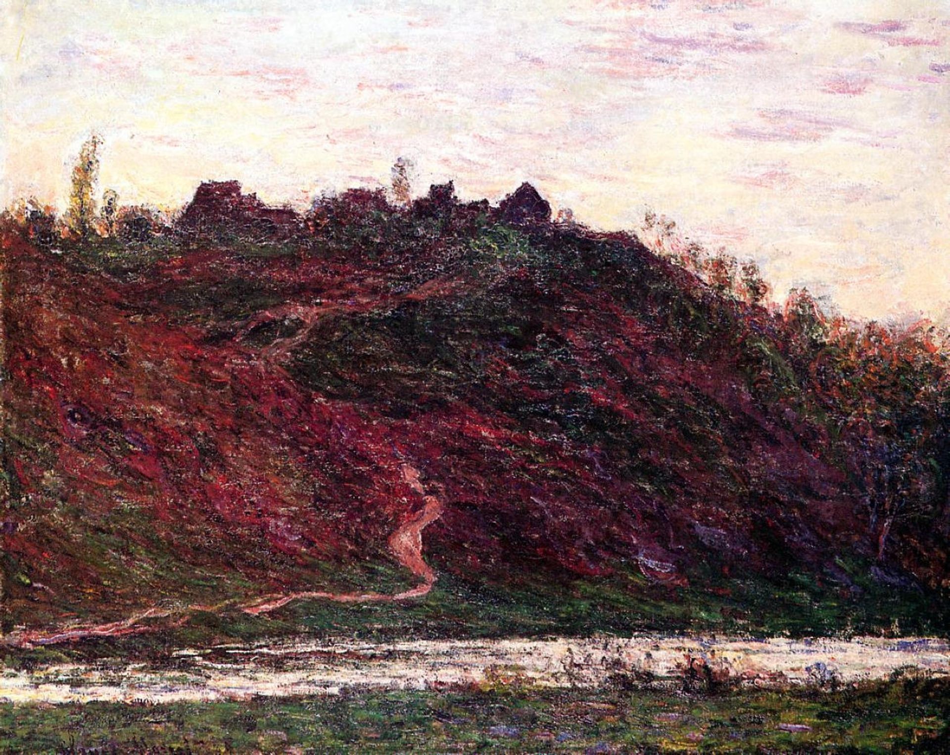 The Village of La Coche-Blond, Evening by Claude Monet