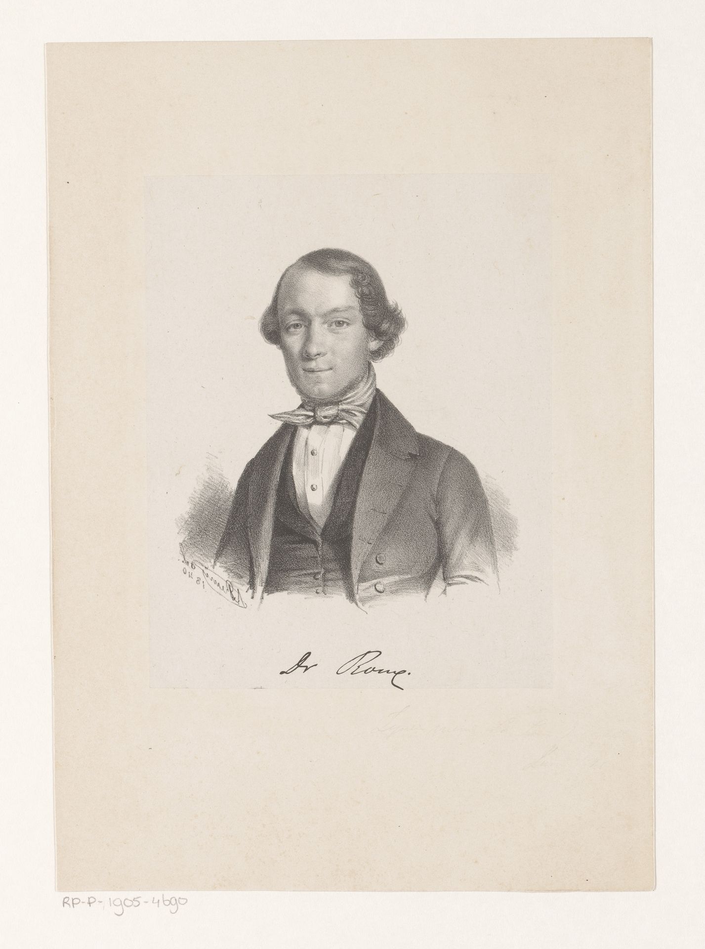 Portret van J.P. Roux by Adolph Remy