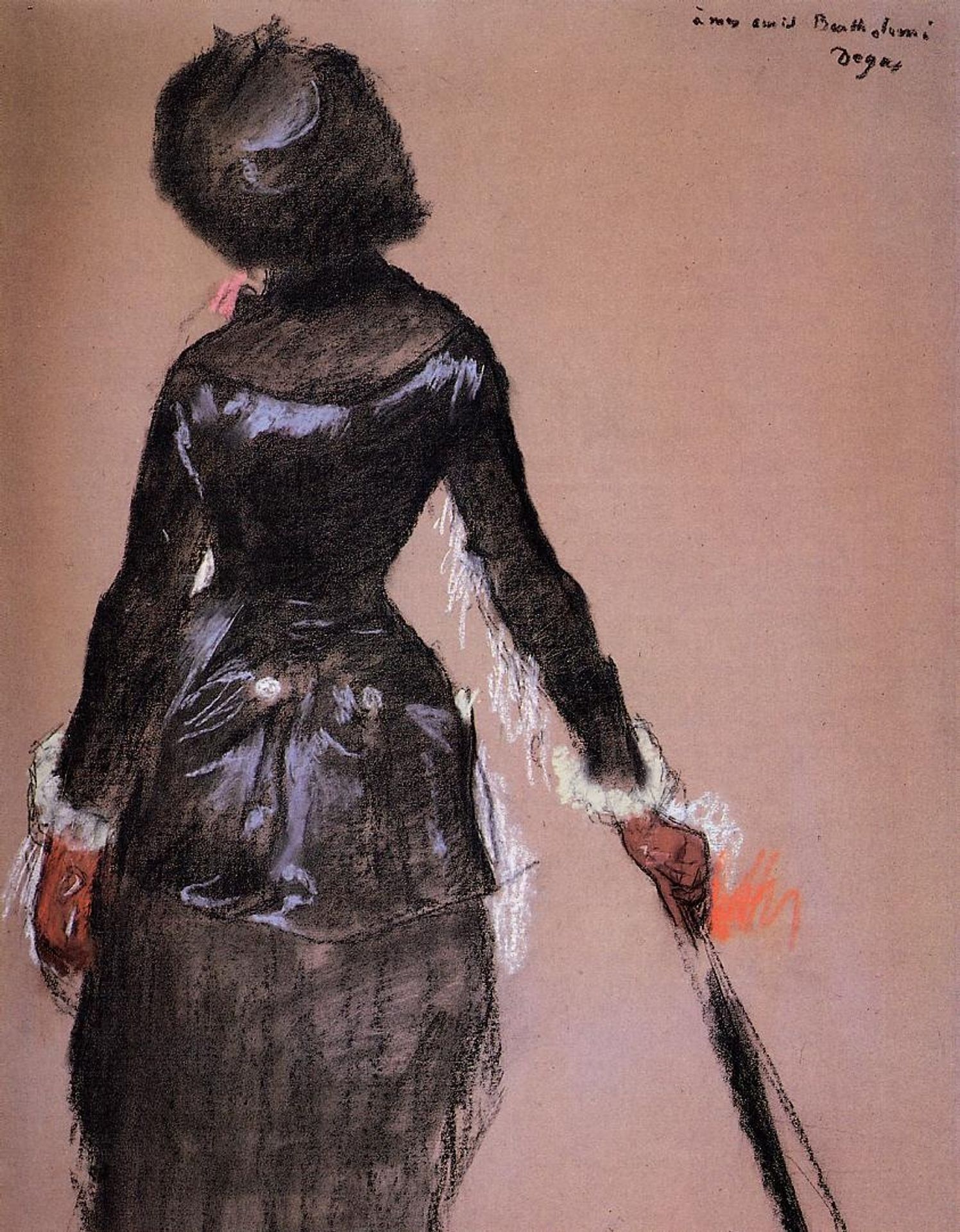 Mary Cassatt at the Louvre (study) by Edgar Degas