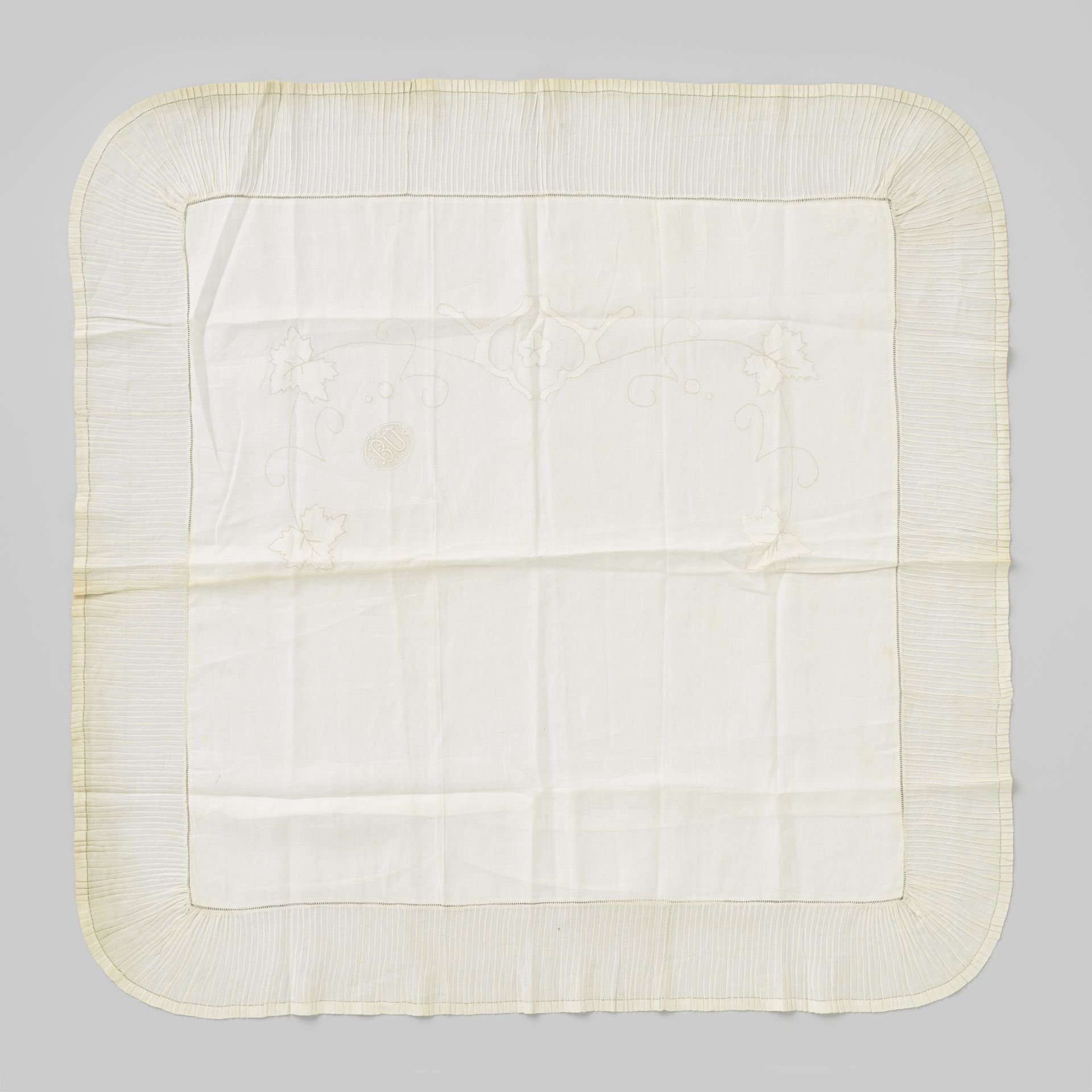 Pillowcase with a Pleated Flounce by M. Stevens