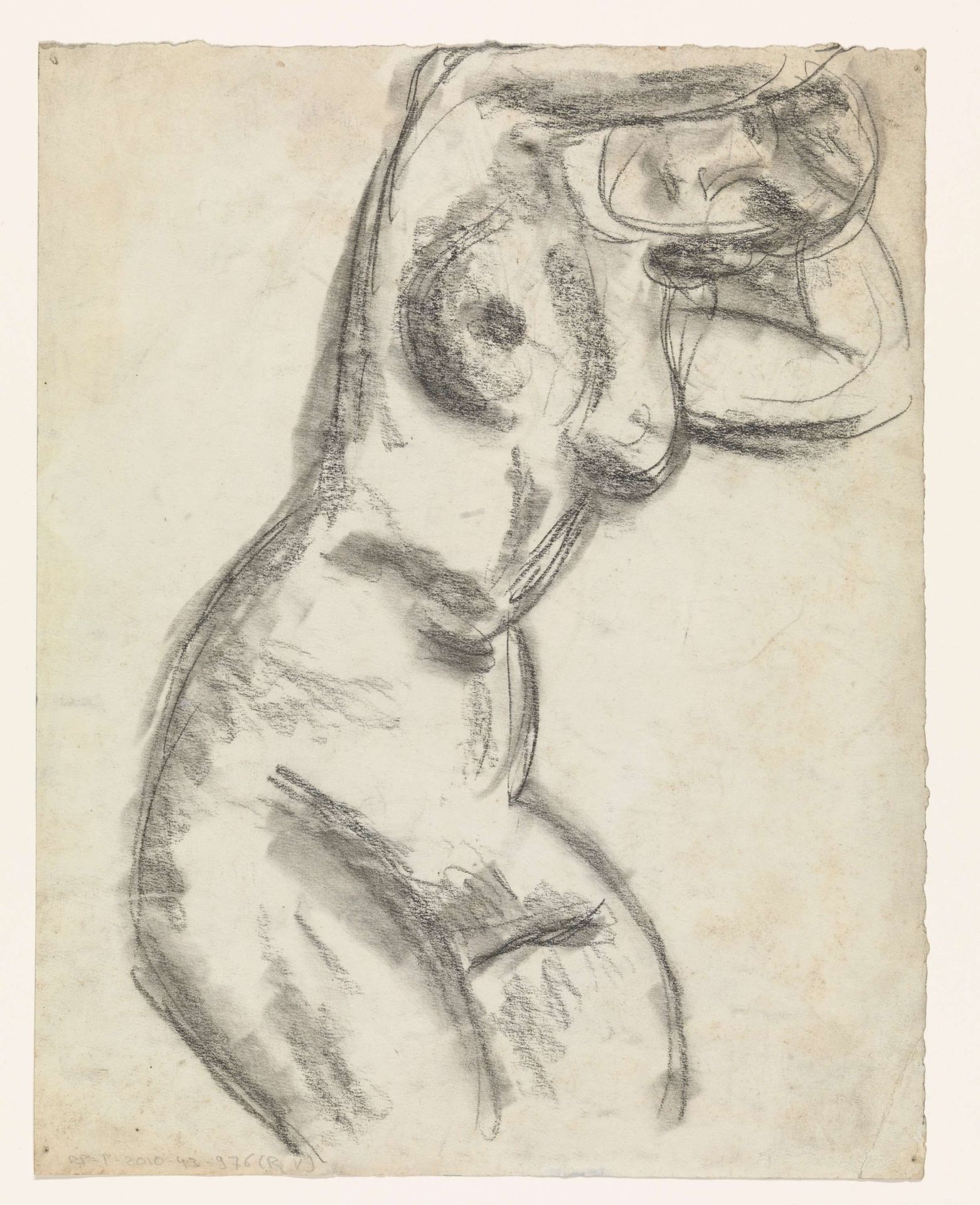 Vrouwelijk naakt by Leo Gestel