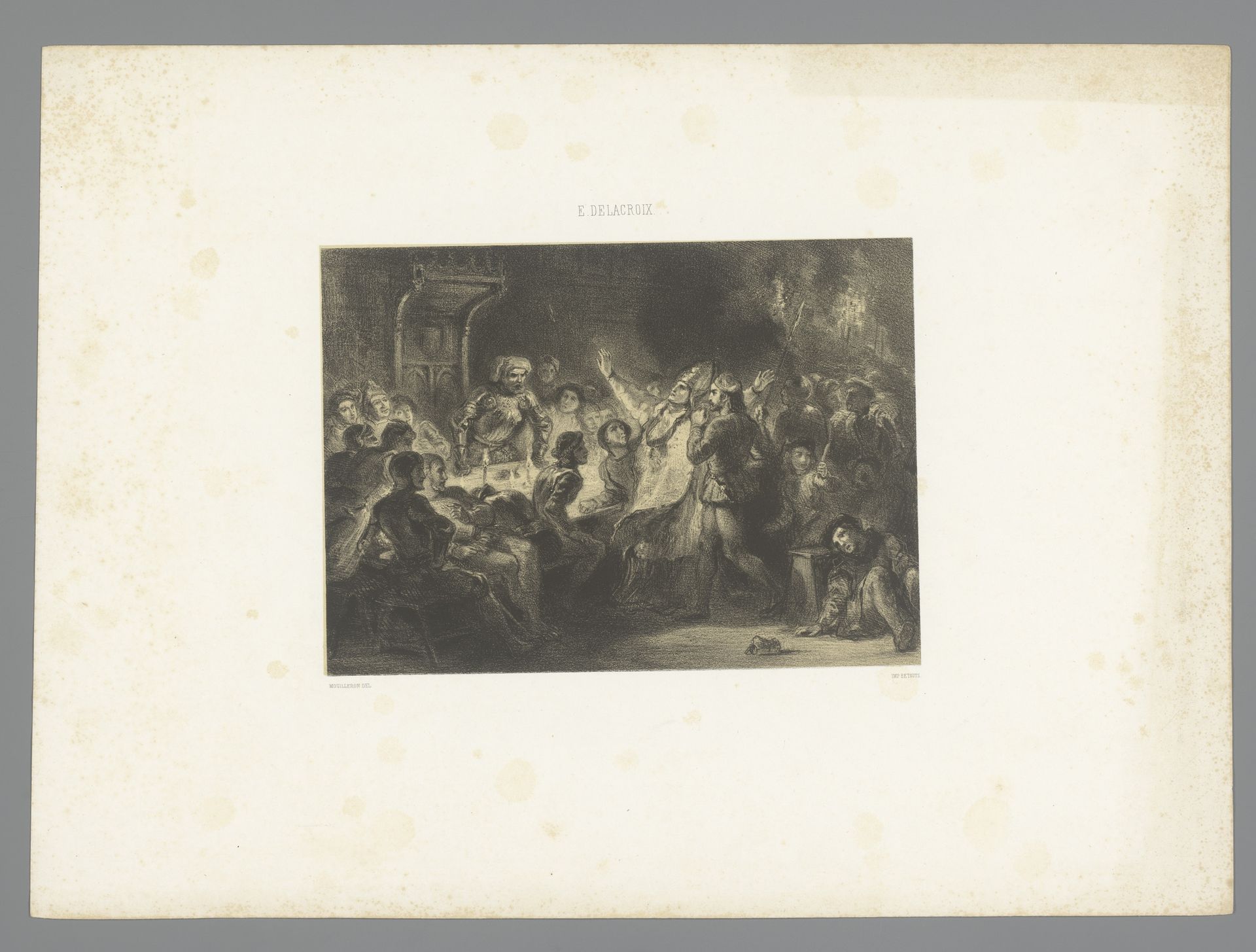Moord op Lodewijk van Bourbon, bisschop van Luik by Adolphe Mouilleron