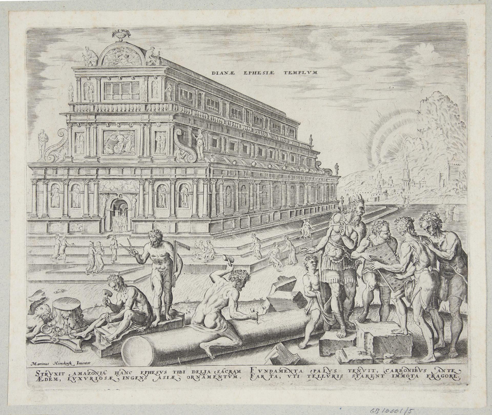 The temple of Diana in Ephesus by Philips Galle