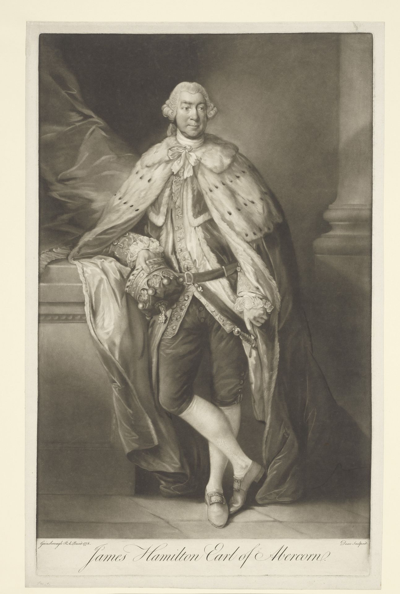 Portret van James Hamilton by John Dean