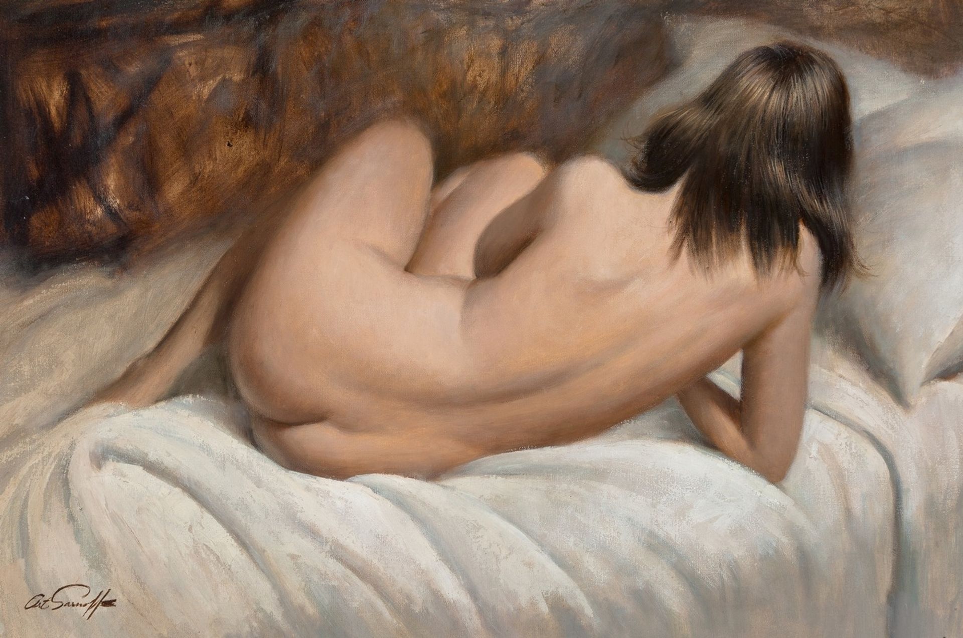 Reclining Nude by Arthur Saron Sarnoff